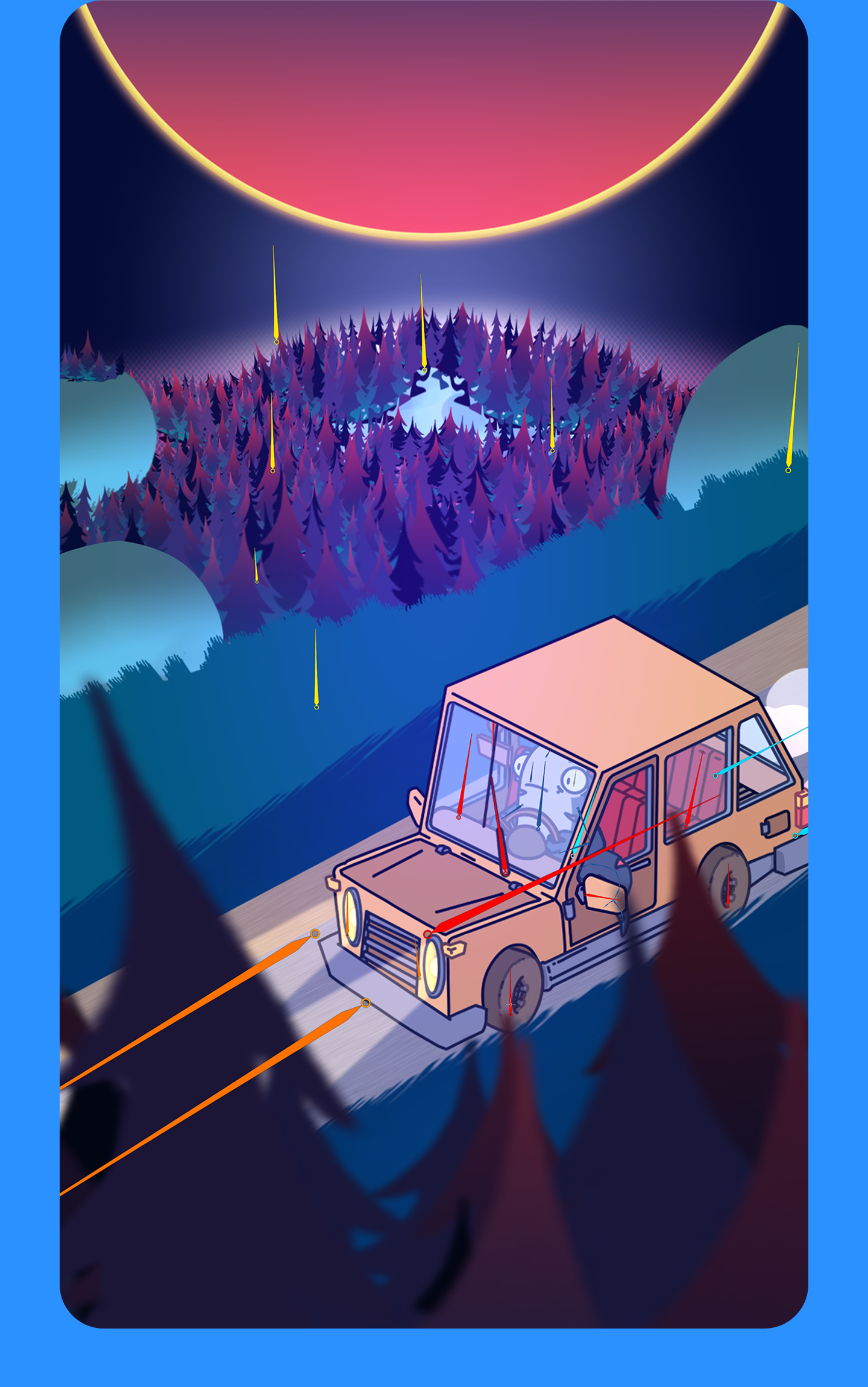 Анимация долгого путешествия в Spine 2D — Изображение №2 — Иллюстрация, Анимация на Dprofile