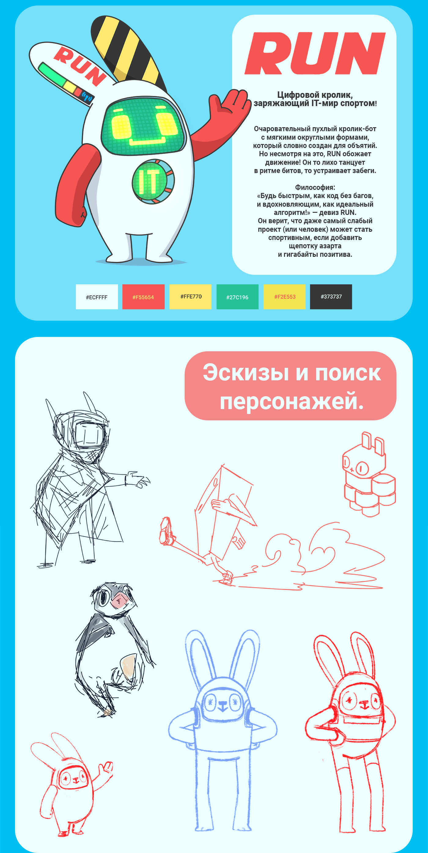RUN маскот — Изображение №2 — Брендинг, Иллюстрация на Dprofile