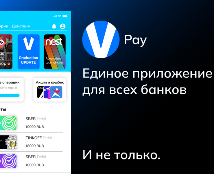 V Pay - Mobile Bank App — Интерфейсы, Брендинг на Dprofile