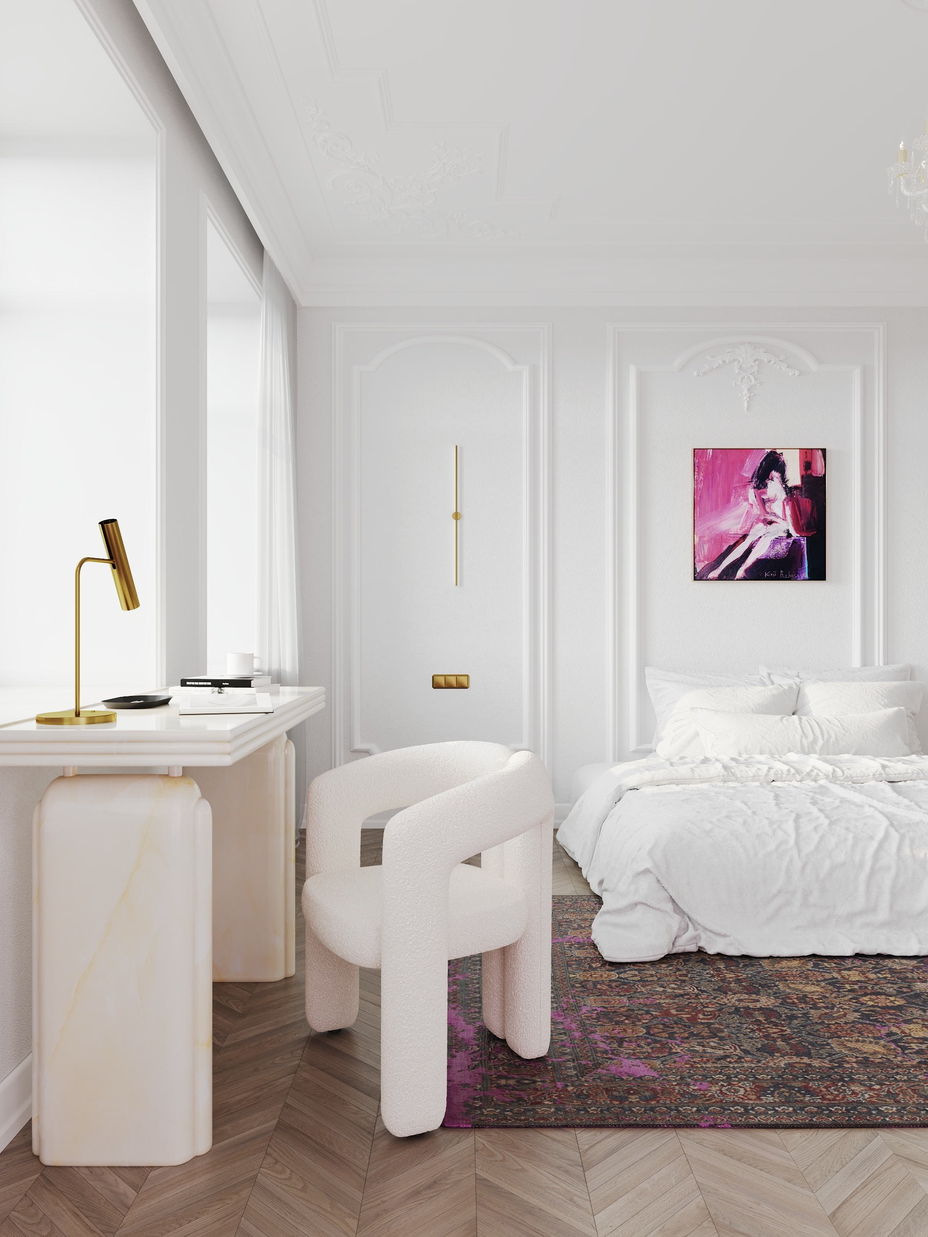 NEOCLASSICAL BEDROOM — Изображение №7 — 3D, Анимация на Dprofile