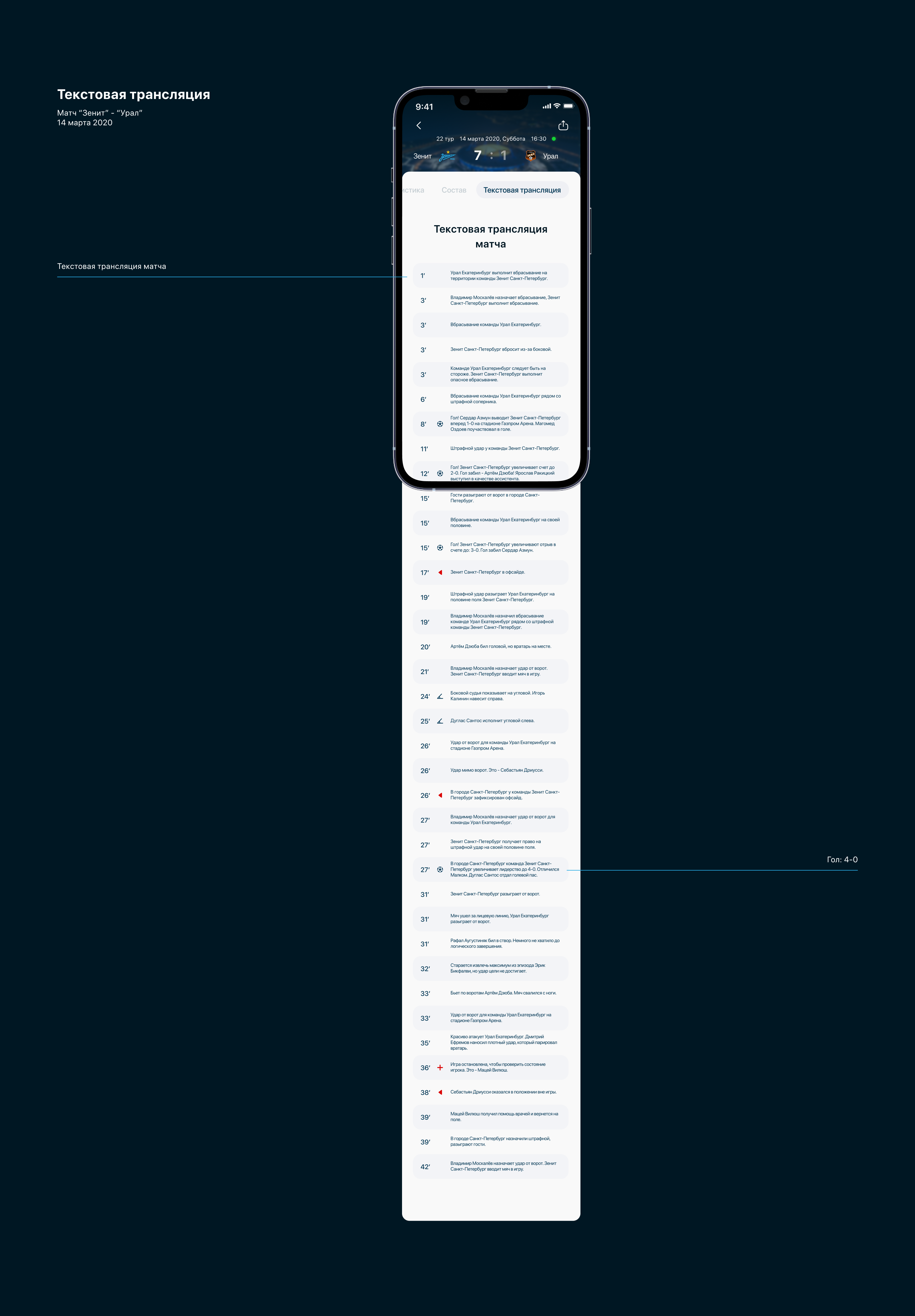 UI/UX Mobile APP for watching football matches — Изображение №11 — Интерфейсы на Dprofile