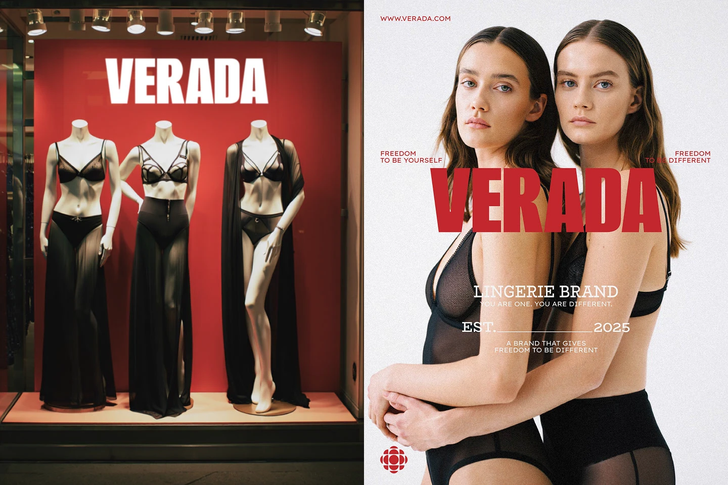 VERADA | Айдентика для бренда нижнего белья — Изображение №3 — Брендинг на Dprofile