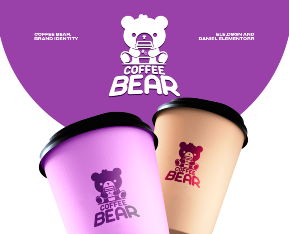 Coffee bear, Brand identity — Брендинг, Маркетинг на Dprofile