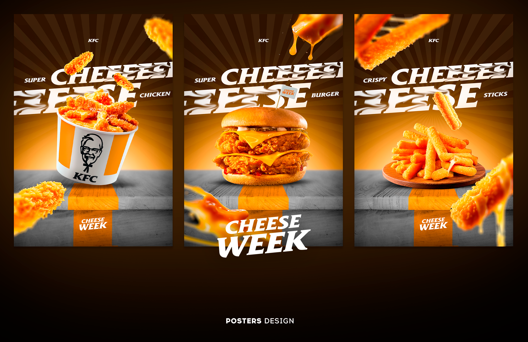 Super Cheese, Cheese week by KFC | Дизайн — Изображение №5 — Брендинг, Маркетинг на Dprofile
