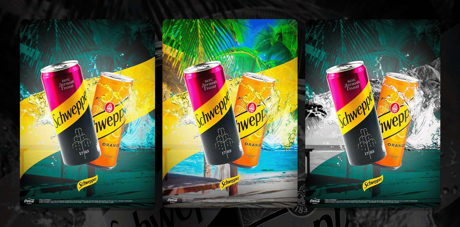 Schweppes промо дизайн | Брендинг — Изображение №7 — Брендинг, Маркетинг на Dprofile