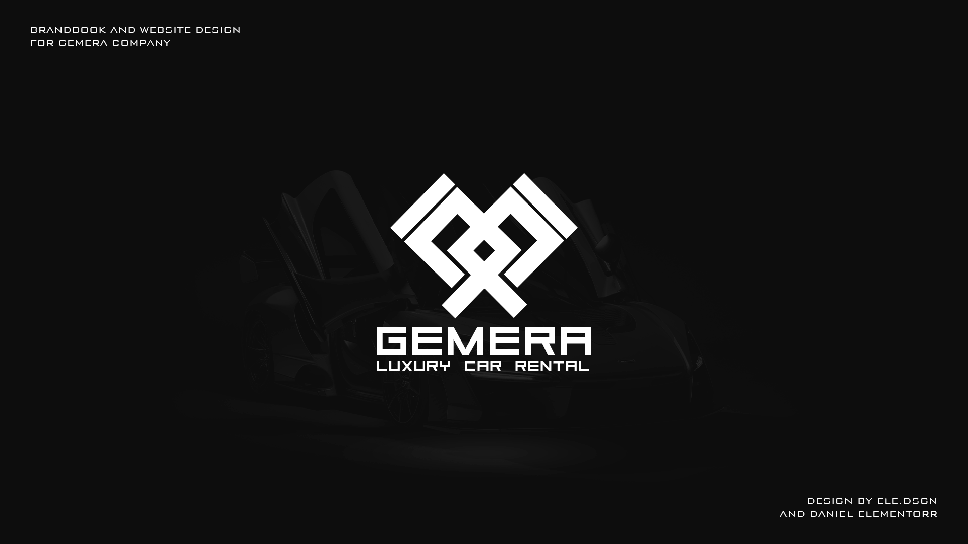 Бренд дизайн и дизайн сайта |GEMERA LUXURY CAR RENTAL — Изображение №1 — Интерфейсы, Брендинг на Dprofile