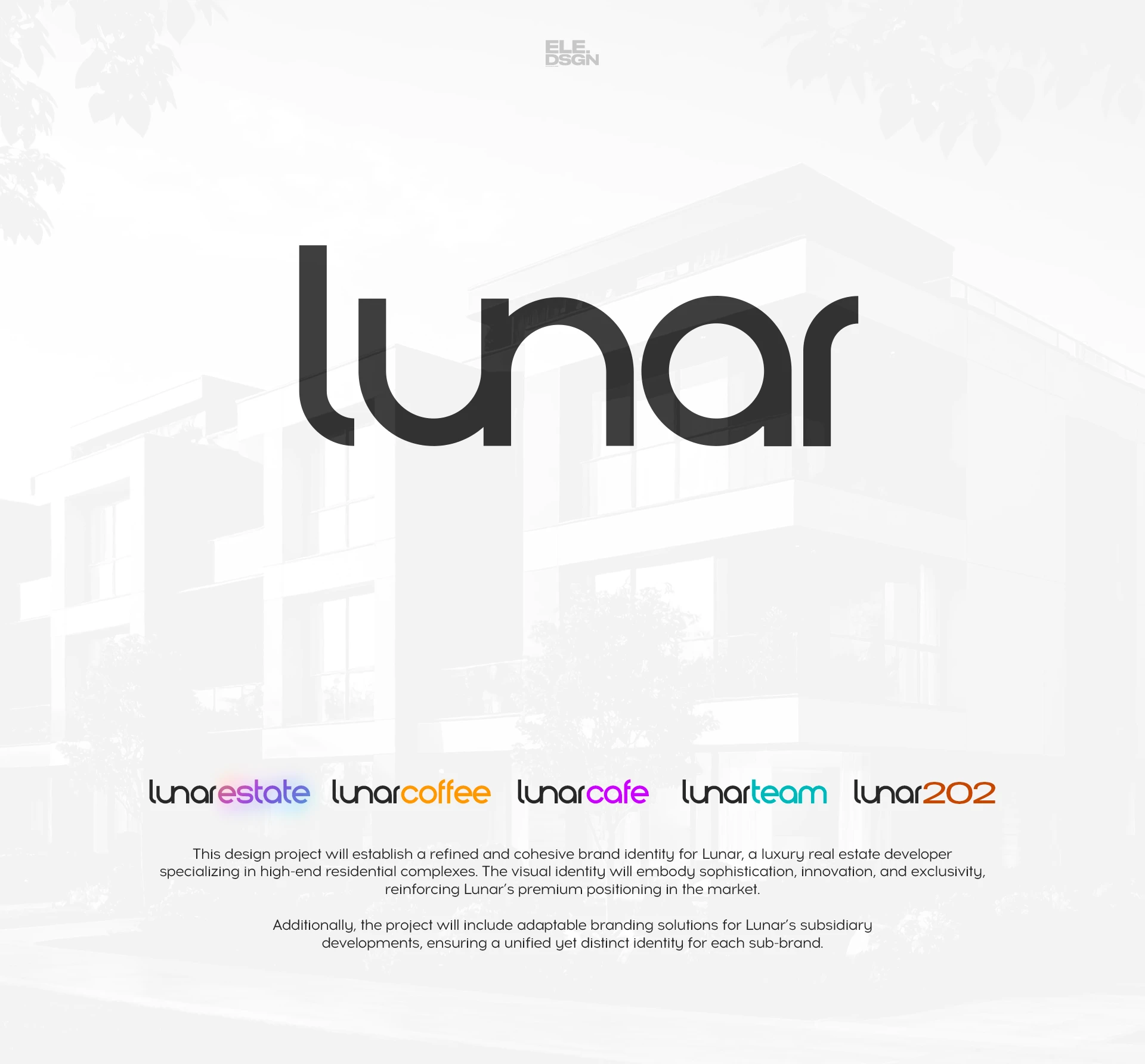 Lunar - Estate company | Brand Design — Изображение №1 — Брендинг на Dprofile