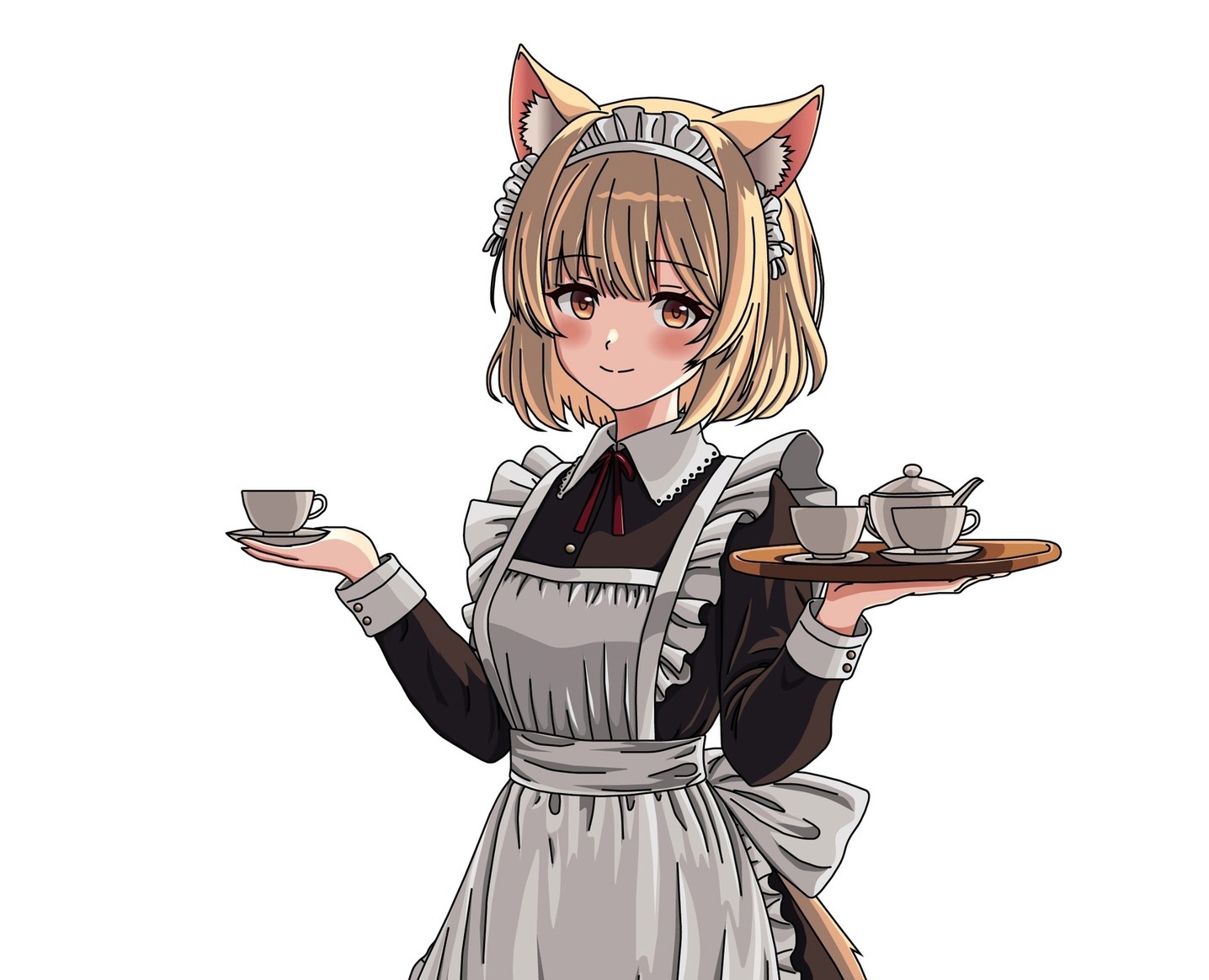 Кошко горничная🐈 — Иллюстрация на Dprofile