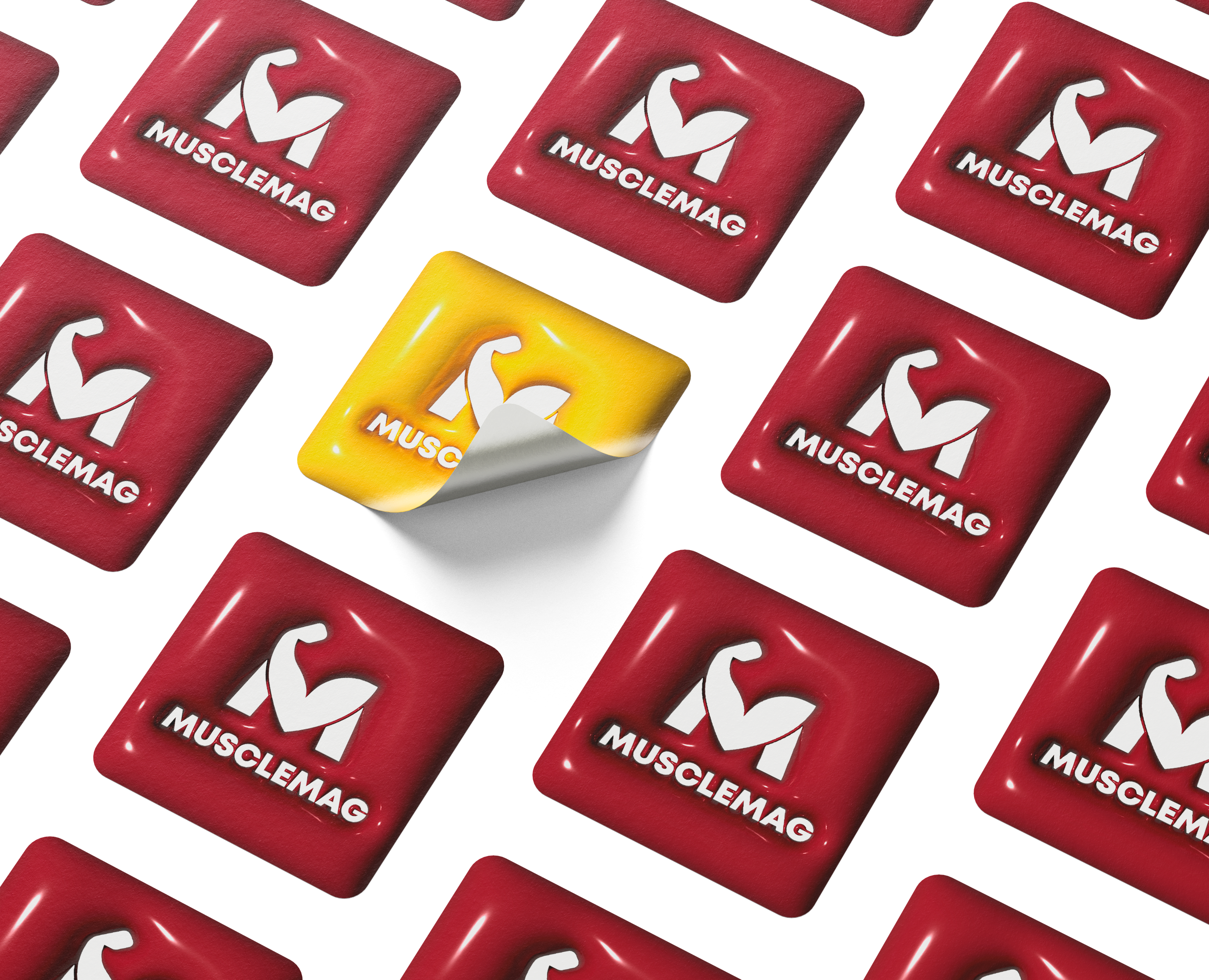 Айдентика для магазина спортивного питания Musclemag — Брендинг, Маркетинг на Dprofile