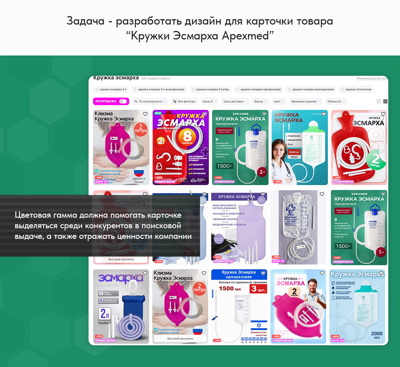 Wildberries дизайн карточки товара "Кружка Эсмарха" — Изображение №2 — Графика, Маркетинг на Dprofile