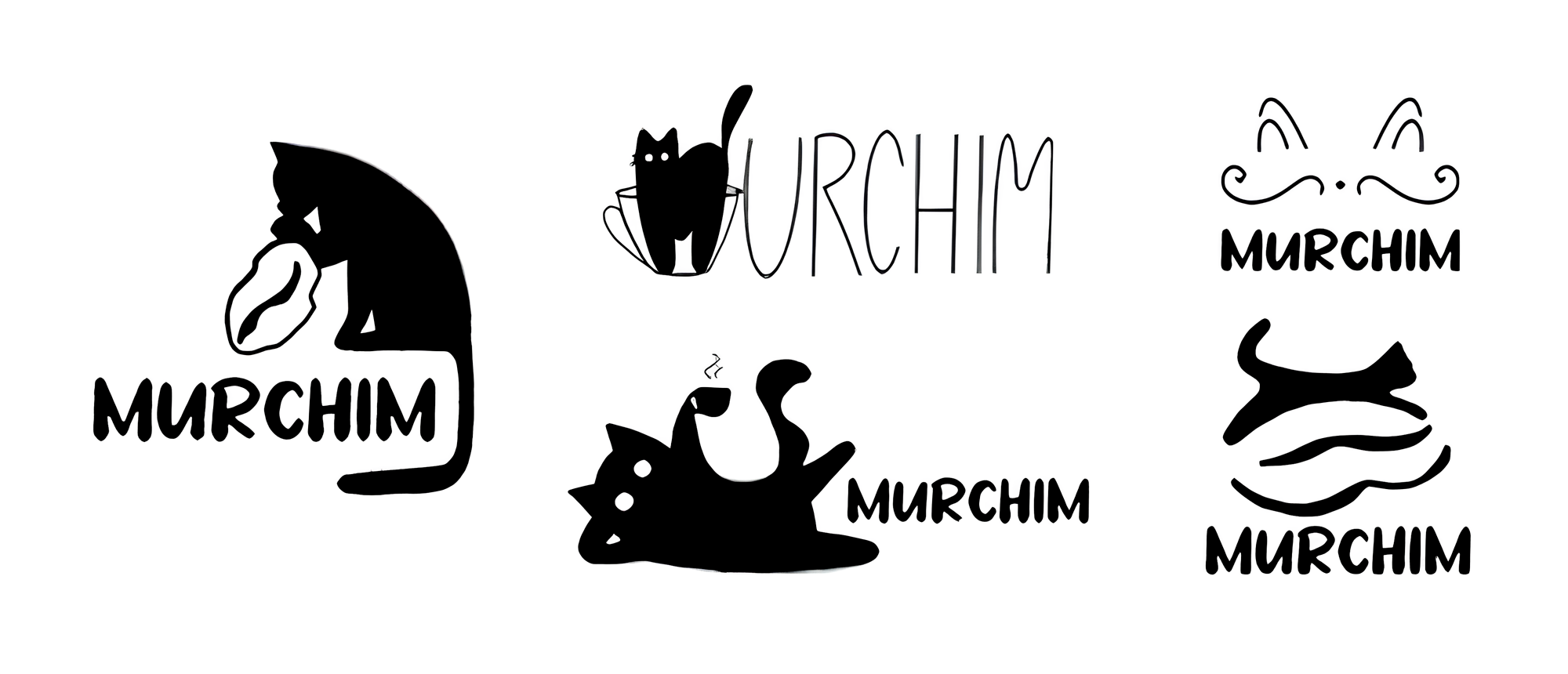 Комбинированный логотип для котокафе — Изображение №3 — Брендинг на Dprofile