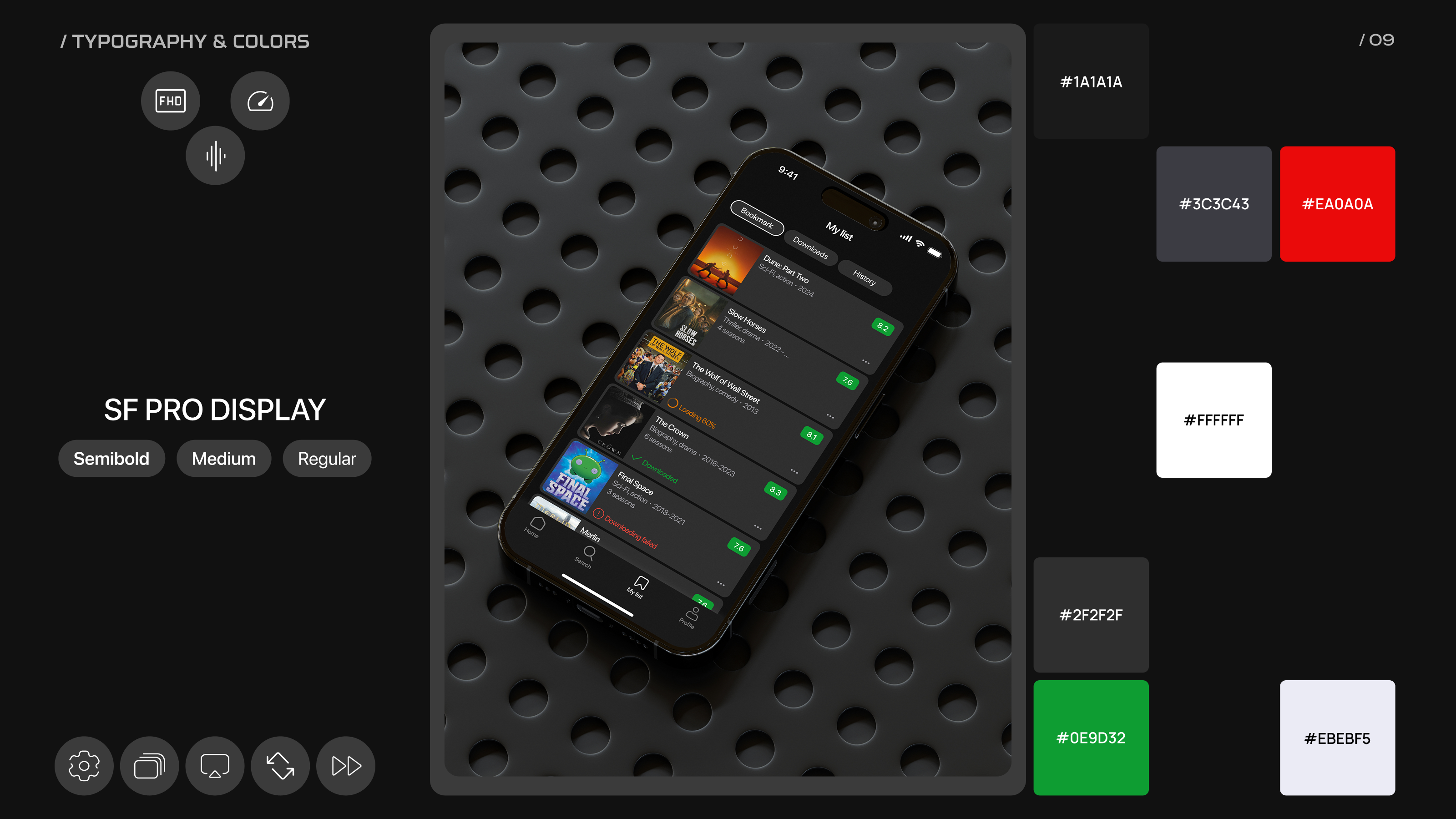 REEL | Mobile app | Online cinema — Изображение №12 — Интерфейсы на Dprofile