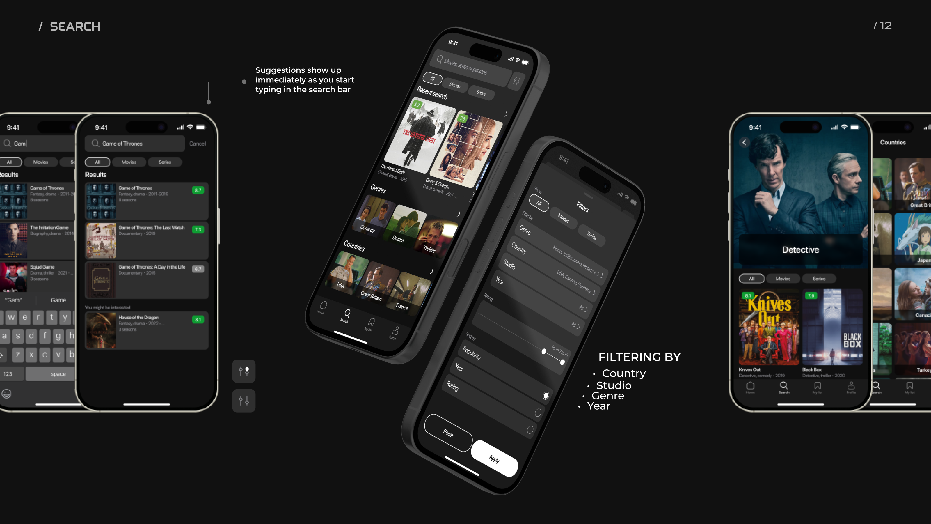 REEL | Mobile app | Online cinema — Изображение №17 — Интерфейсы на Dprofile