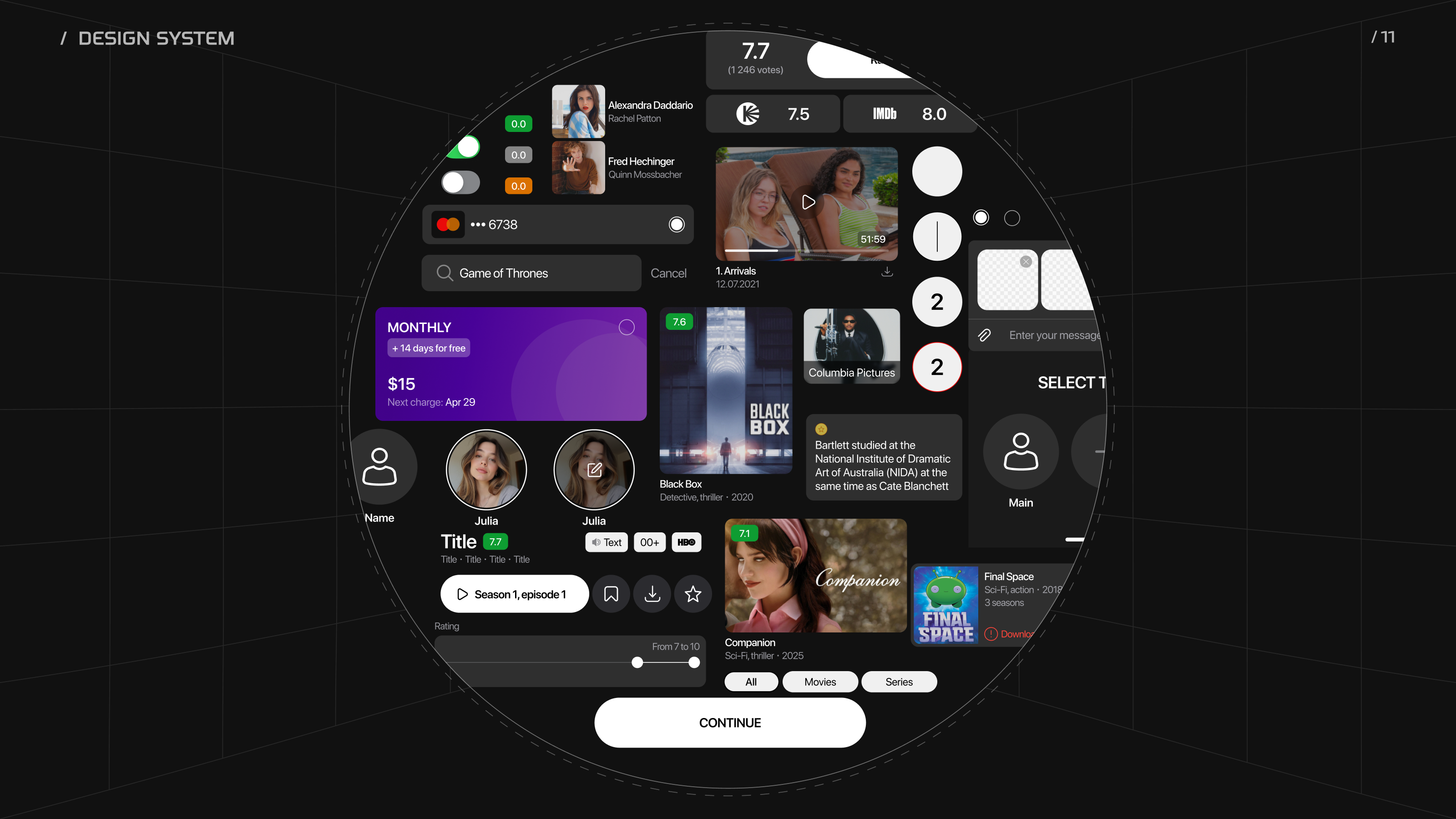 REEL | Mobile app | Online cinema — Изображение №16 — Интерфейсы на Dprofile