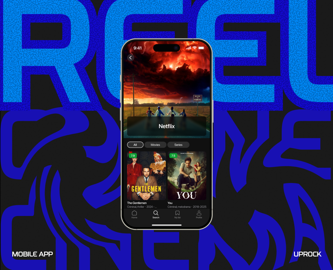 REEL | Mobile app | Online cinema — Интерфейсы на Dprofile