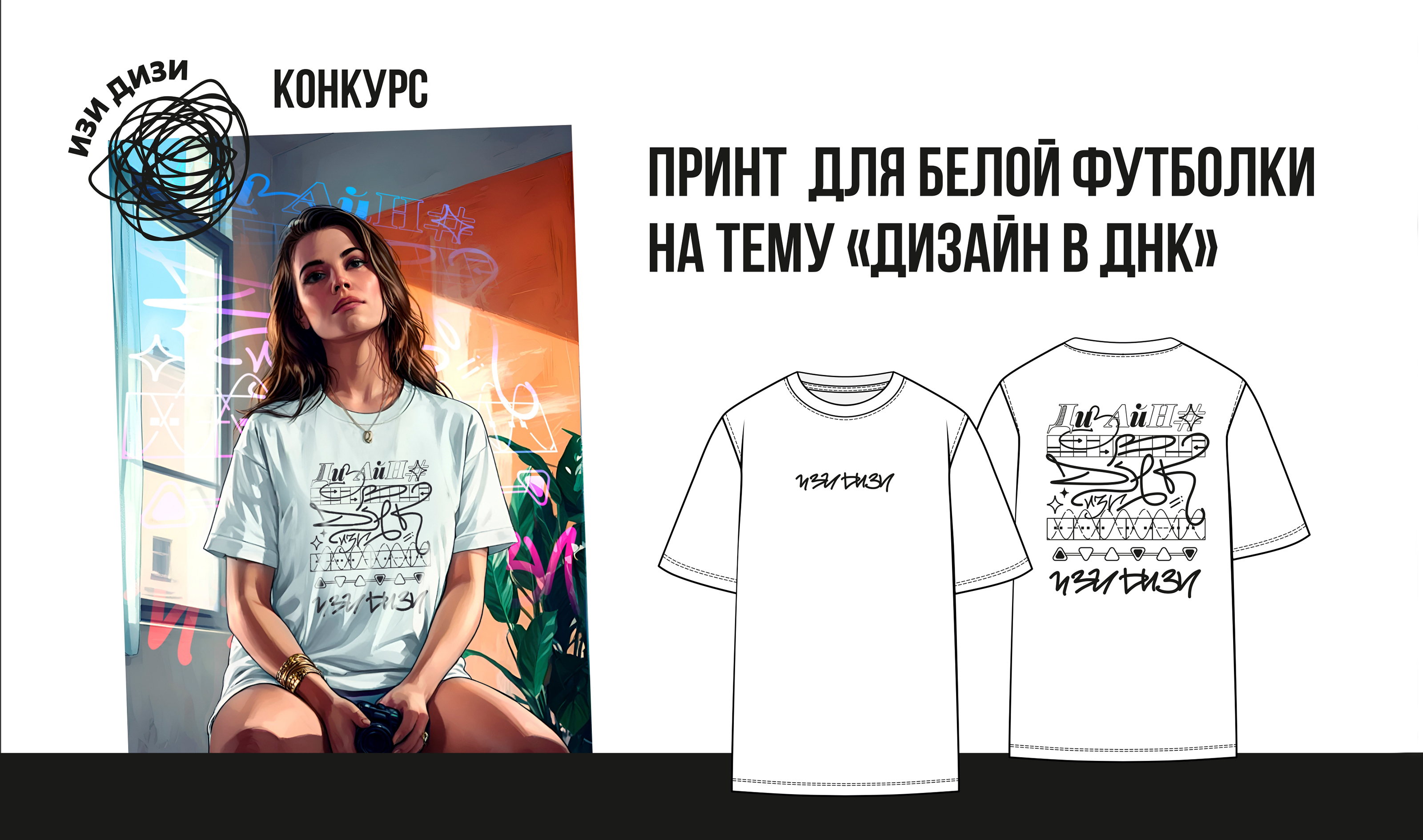 принт на конкурс "дизайн в ДНК" — Изображение №1 — Брендинг, Графика на Dprofile