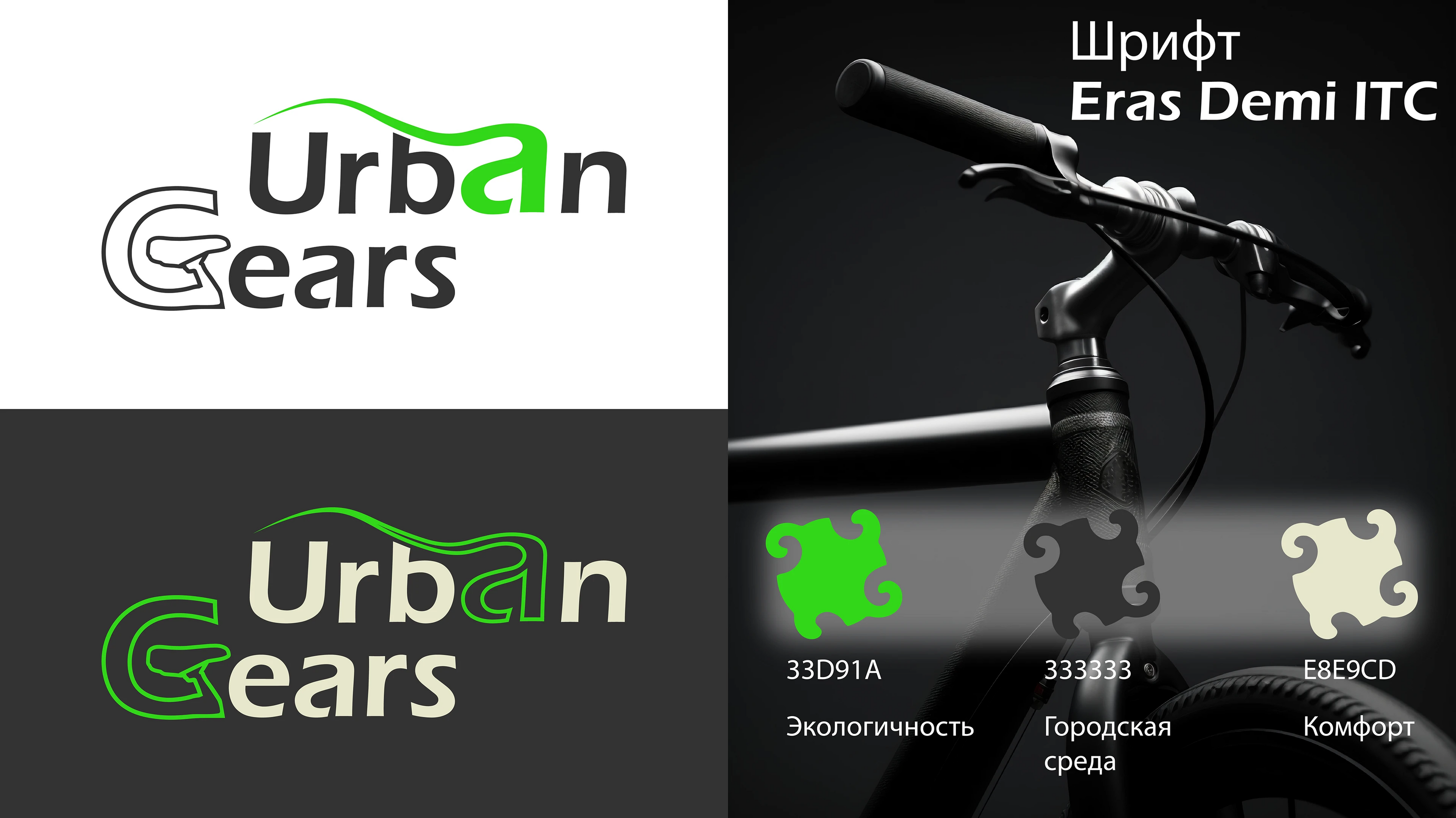 Шрифтовой логотип для брэнда Urban Gears. — Изображение №2 — Брендинг на Dprofile