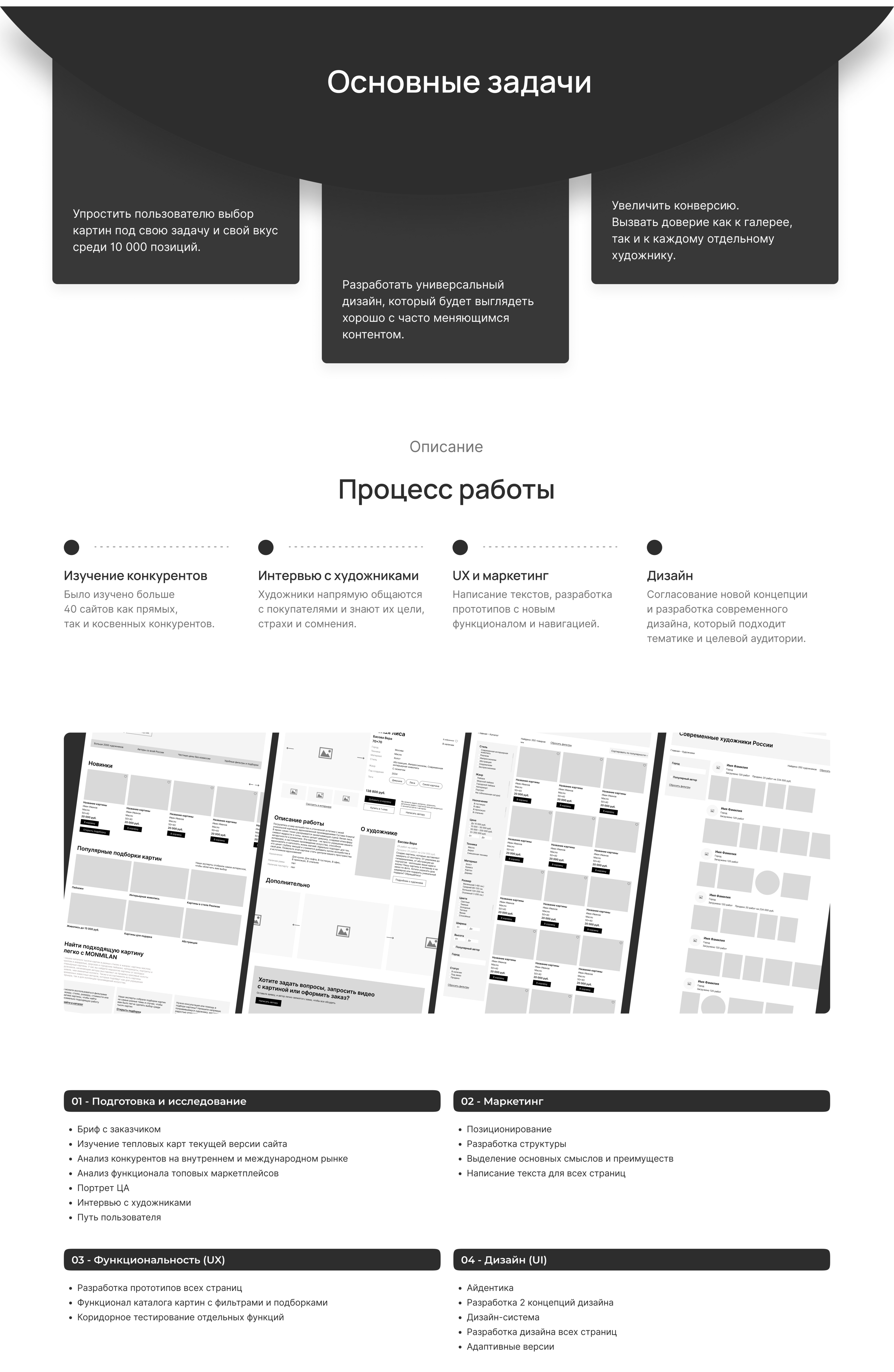 Ux/Ui дизайн маркетплейса картин — Изображение №2 — Интерфейсы на Dprofile