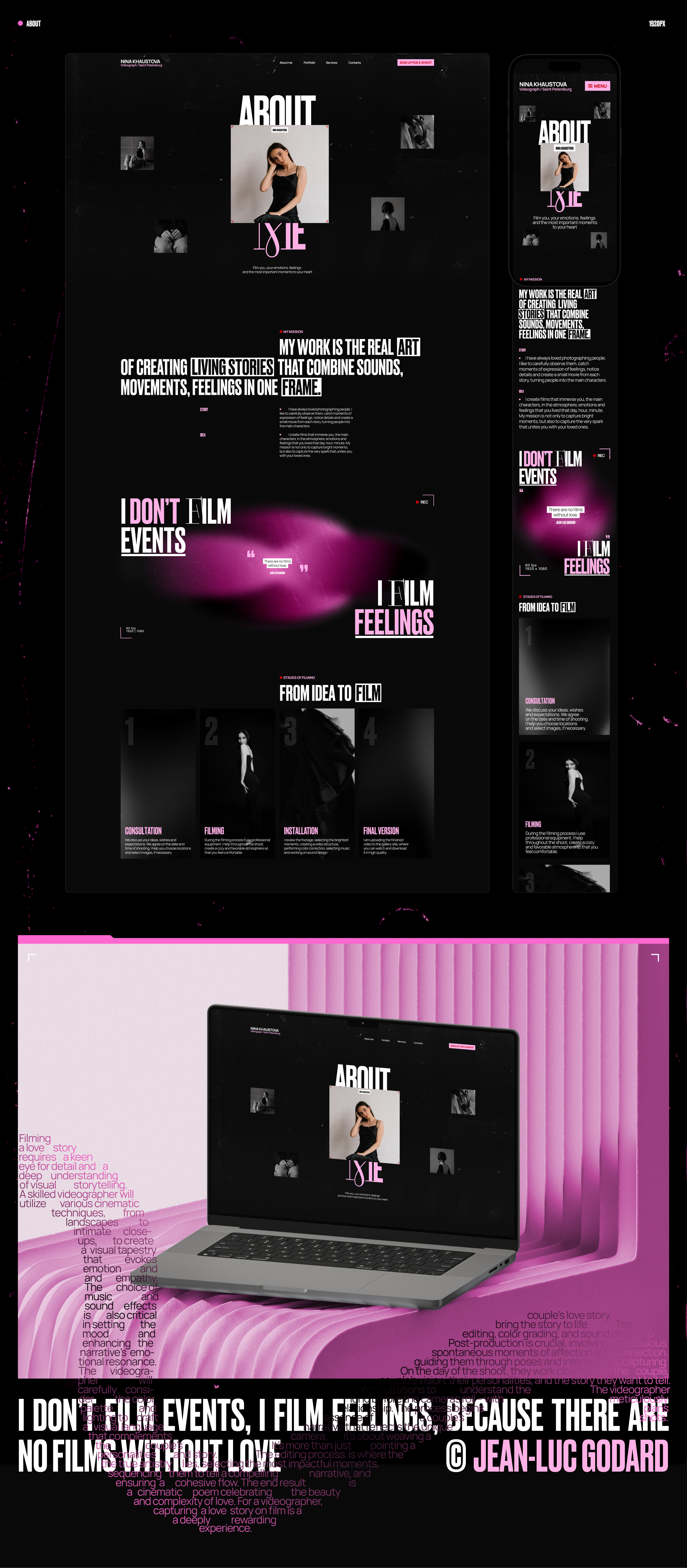 NINA KHAUSTOVA / Corporate website — Изображение №11 — Интерфейсы на Dprofile
