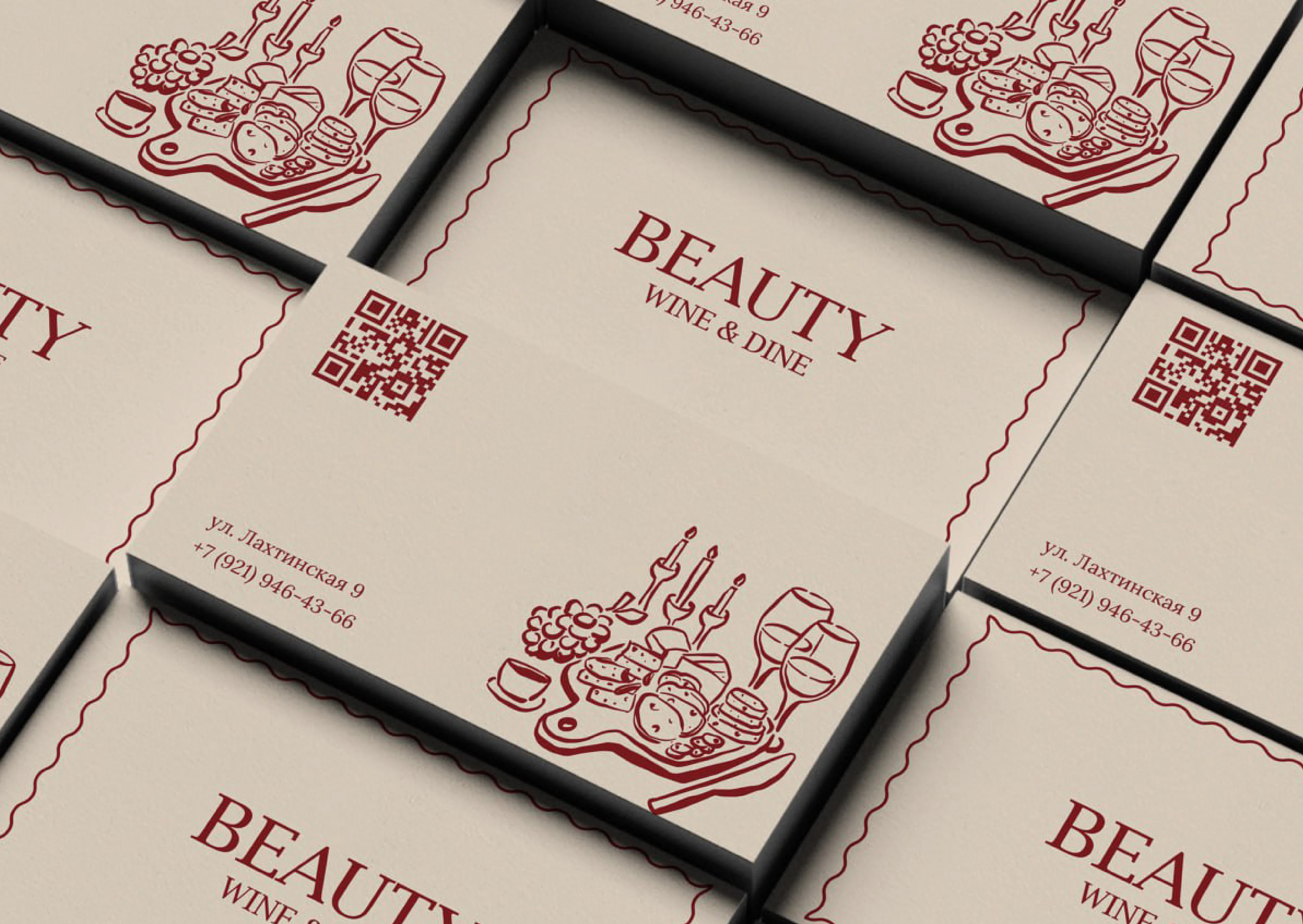 Логотип и фирменный стиль для ресторана BEAUTY — Изображение №3 — Брендинг на Dprofile