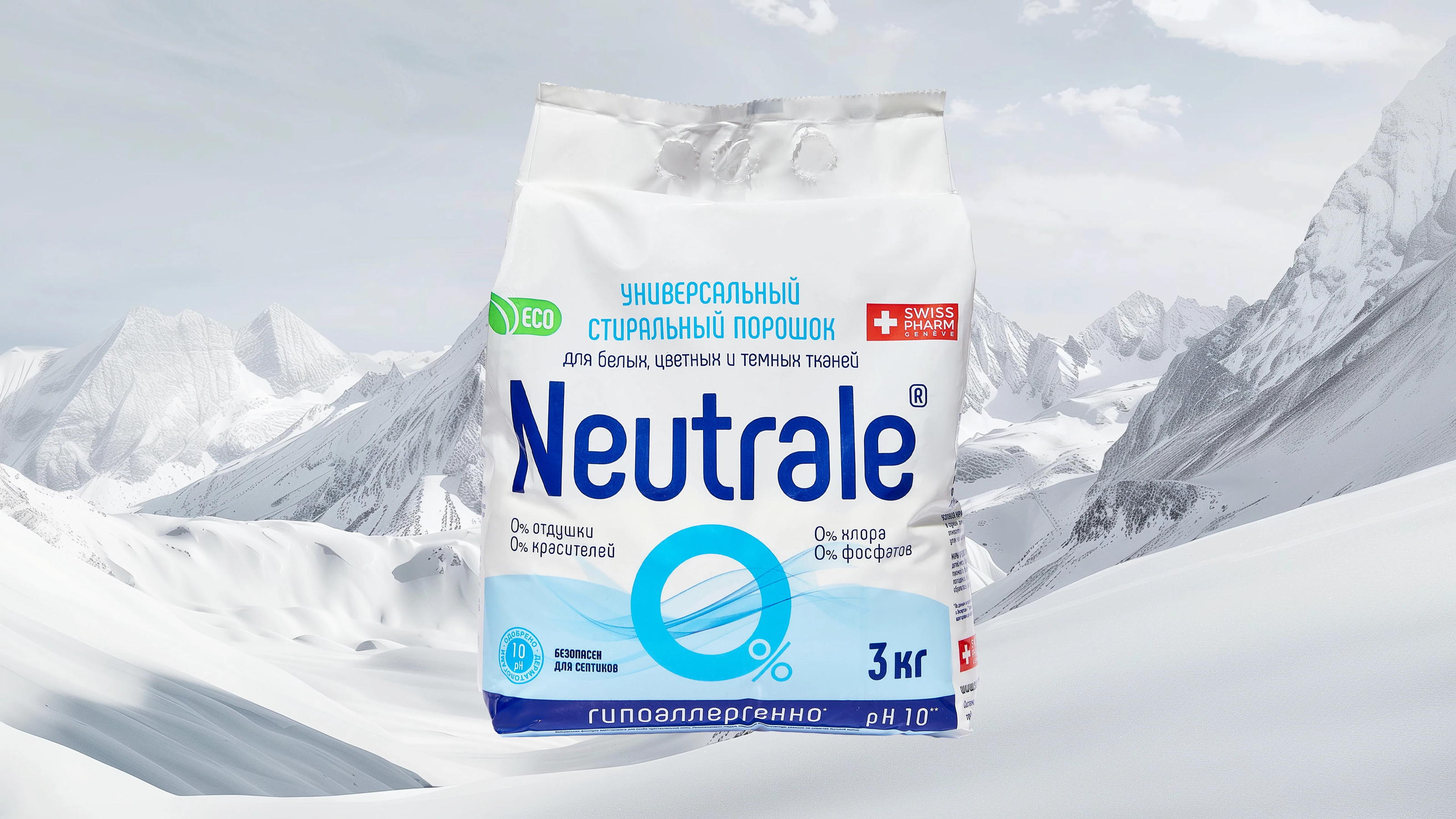 Дизайн упаковки стирального порошка Neutrale — Изображение №1 — Брендинг на Dprofile