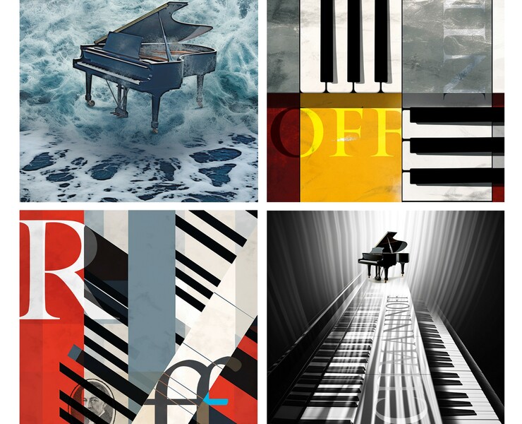 Posters for Sergei Rachmaninov's 150th anniversary — Графика на Dprofile