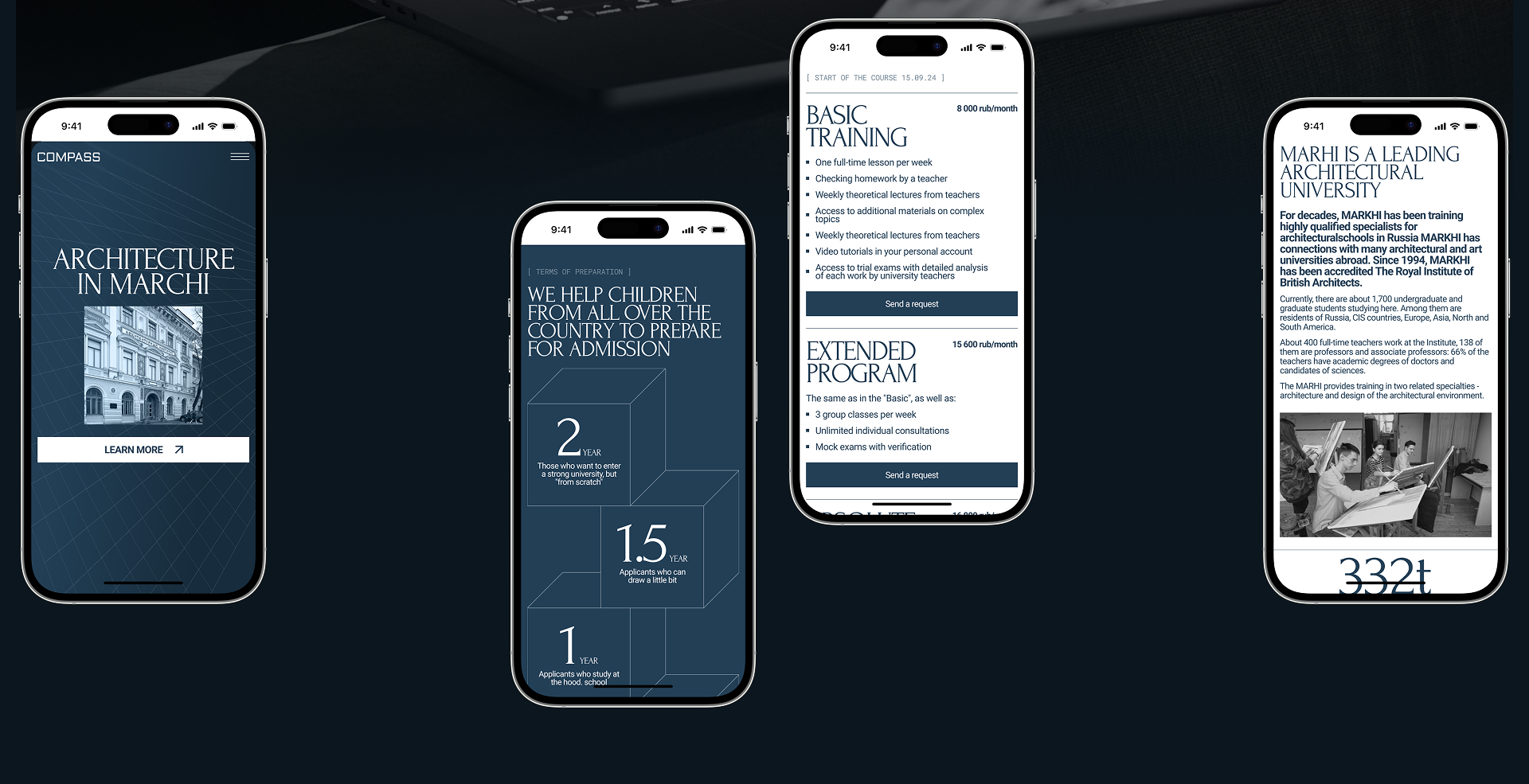 Corporate website | Compass School — Изображение №16 — Интерфейсы на Dprofile