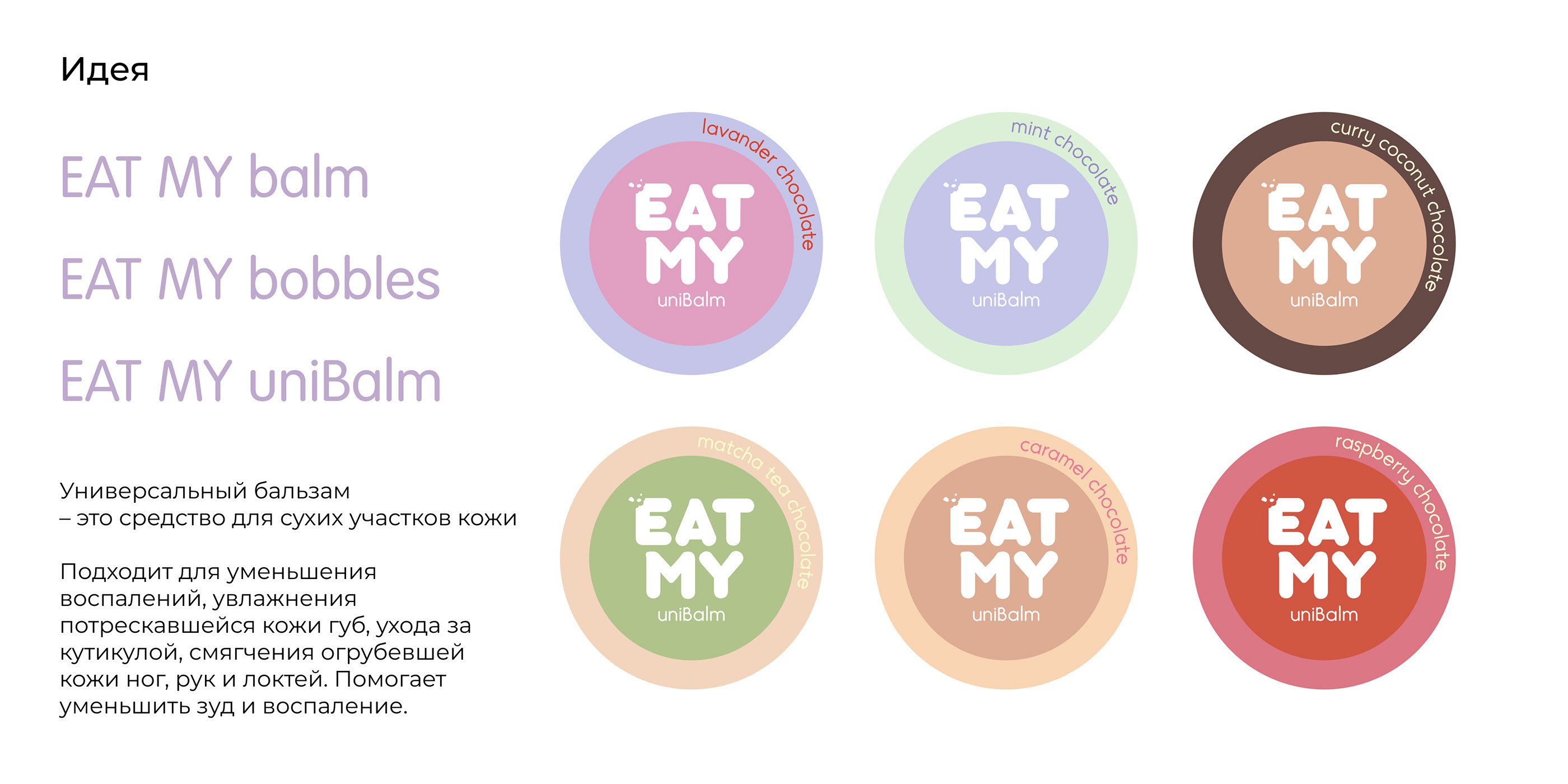 Packaging design EAT MY uniBalm | Упаковка продукта — Изображение №5 — Брендинг, Иллюстрация на Dprofile