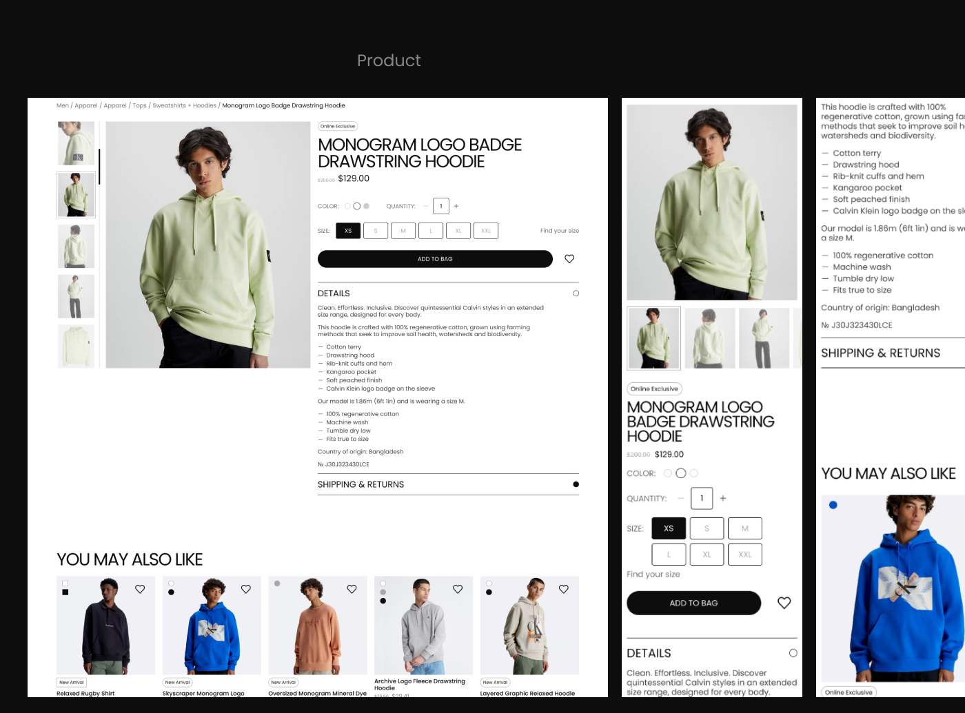 Calvin Klein | E-commerce — Изображение №7 — Интерфейсы на Dprofile