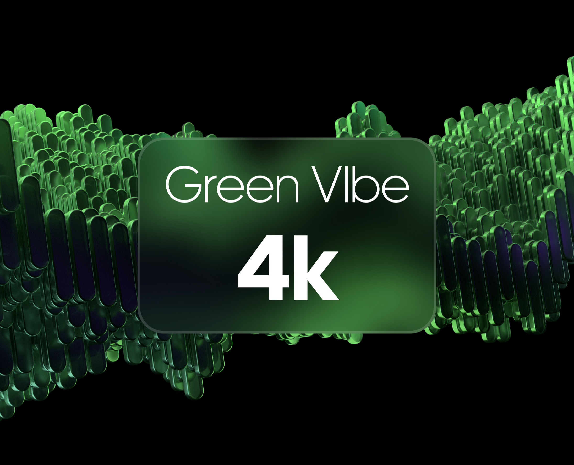 Green Vibe Wallpaper — Иллюстрация, 3D на Dprofile