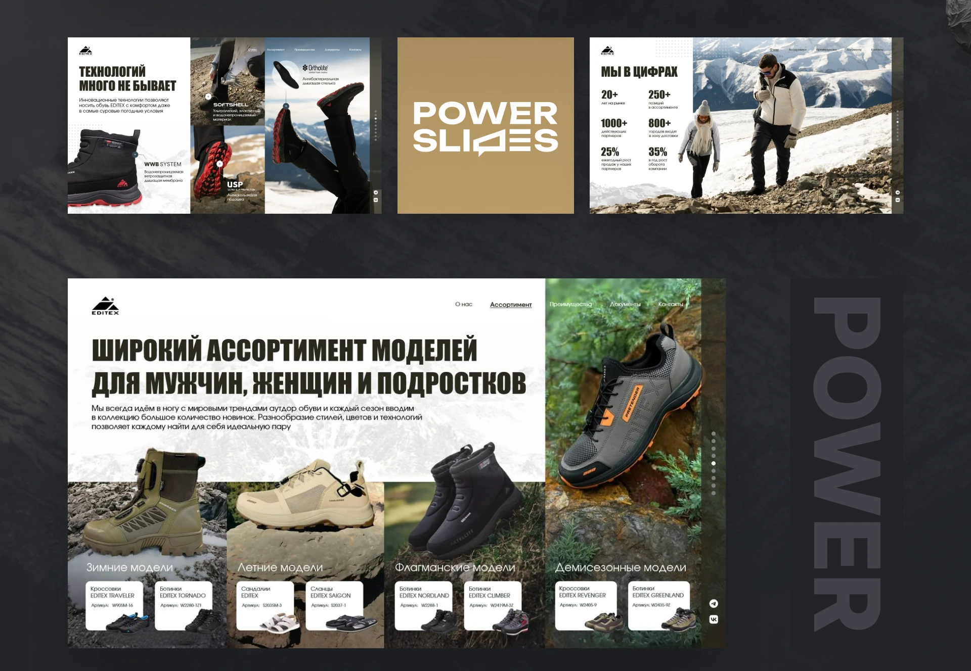 Презентация для бренда обуви EDITEX — Изображение №3 — Брендинг, Маркетинг на Dprofile