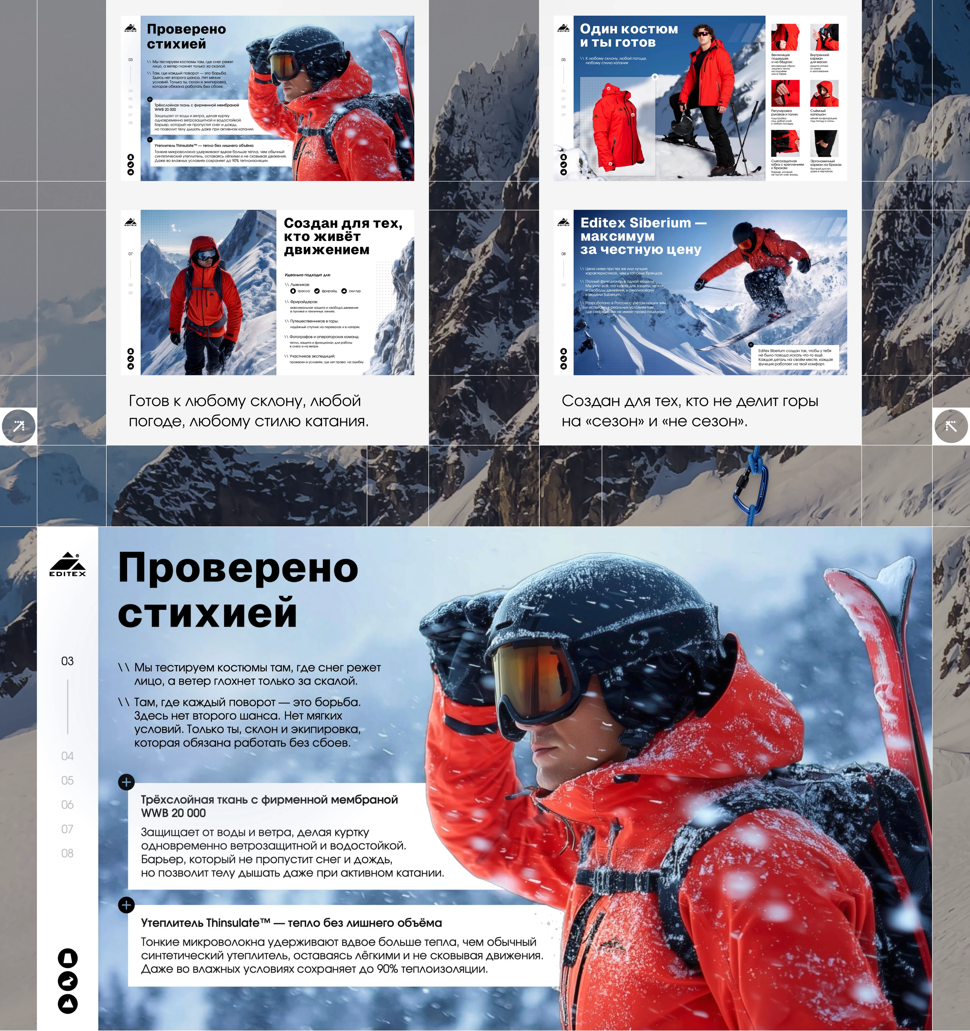 Презентация для бренда спортивной одежды Editex — Изображение №4 — Брендинг, Маркетинг на Dprofile