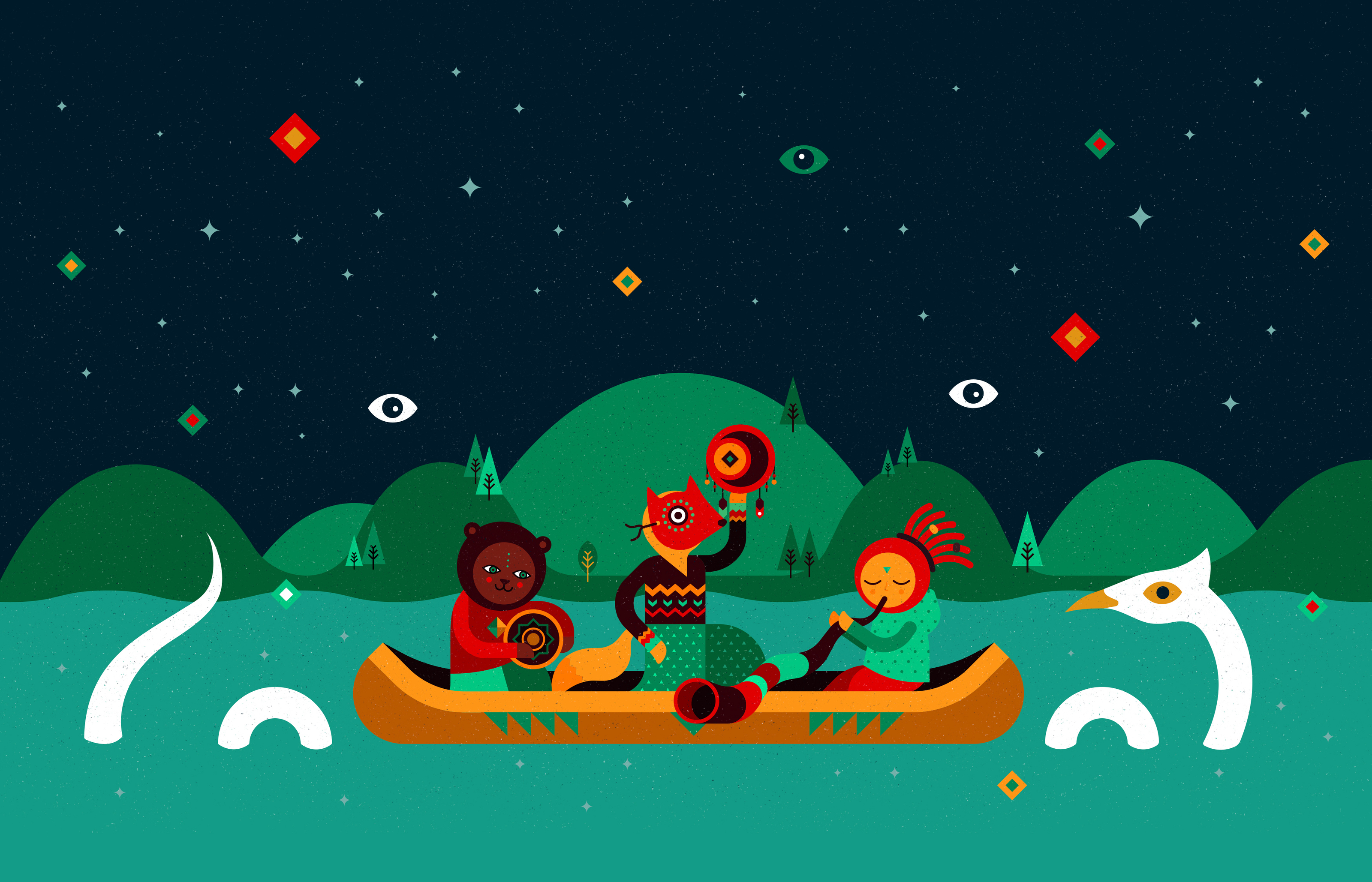 Inaya Festival — Изображение №29 — Брендинг, Иллюстрация на Dprofile