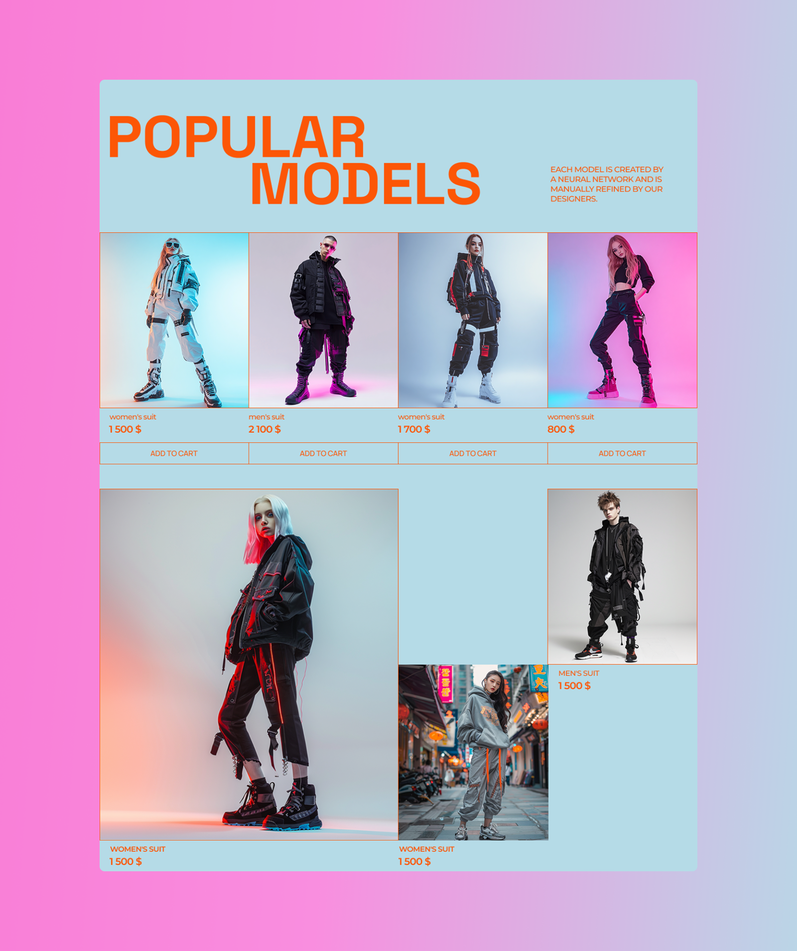 Online store of cyberpunk youth clothing — Изображение №5 — Интерфейсы на Dprofile