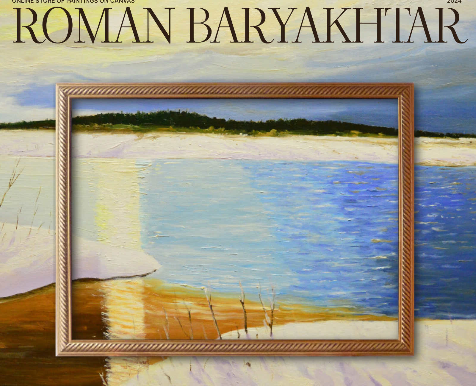 Online store of paintings by Roman Baryakhtar — Интерфейсы на Dprofile