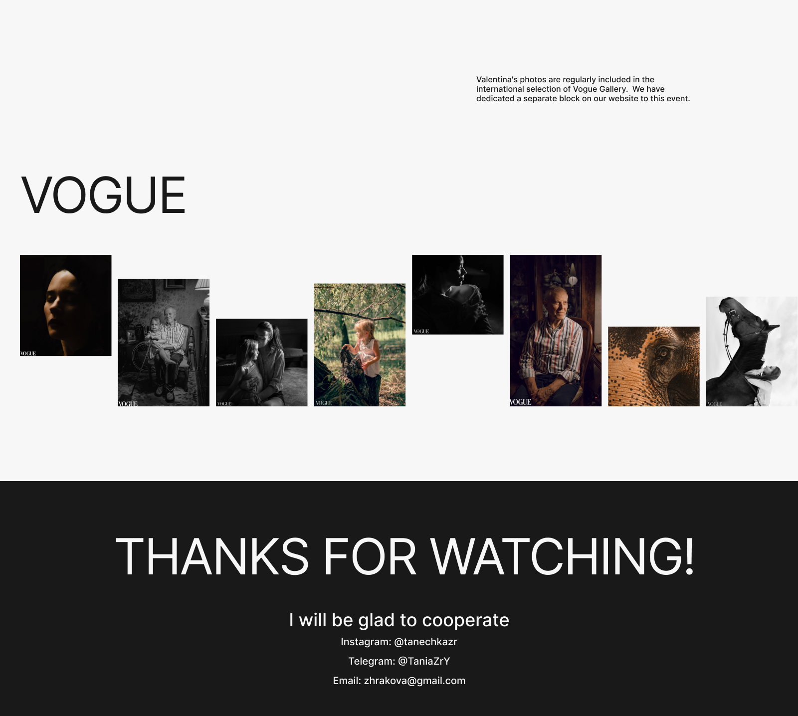 Сайт-визитка портфолио для фотографа — Изображение №6 — Интерфейсы на Dprofile