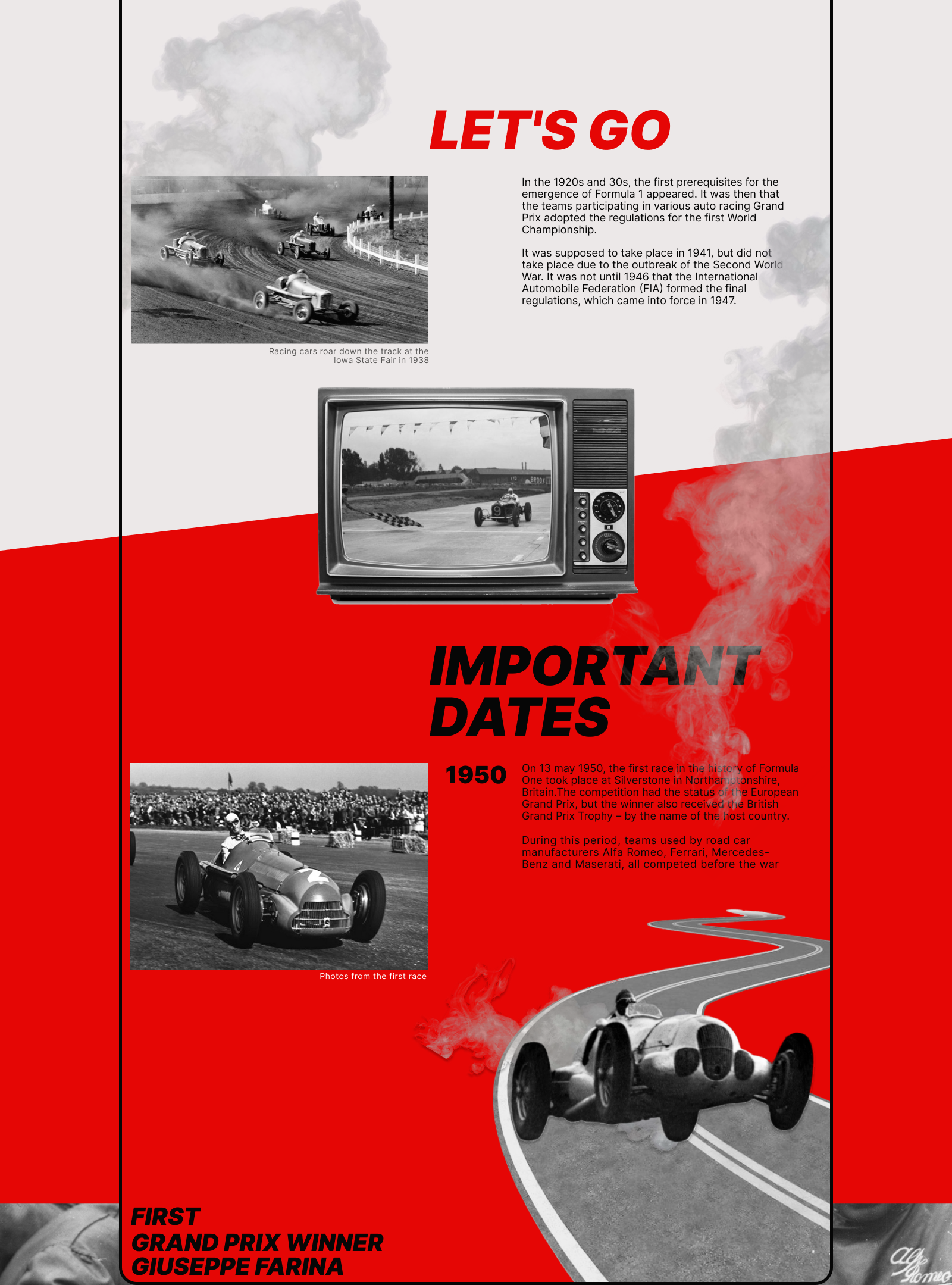 Longread about the history of Formula 1 — Изображение №3 — Интерфейсы на Dprofile
