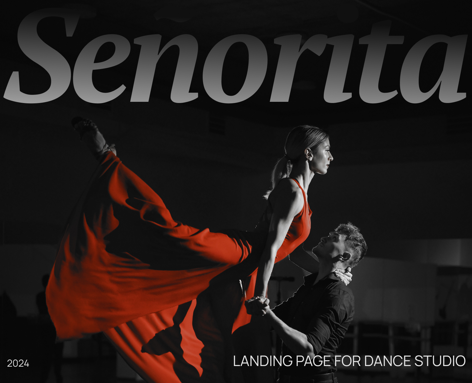 Landing page for dance studio — Интерфейсы на Dprofile