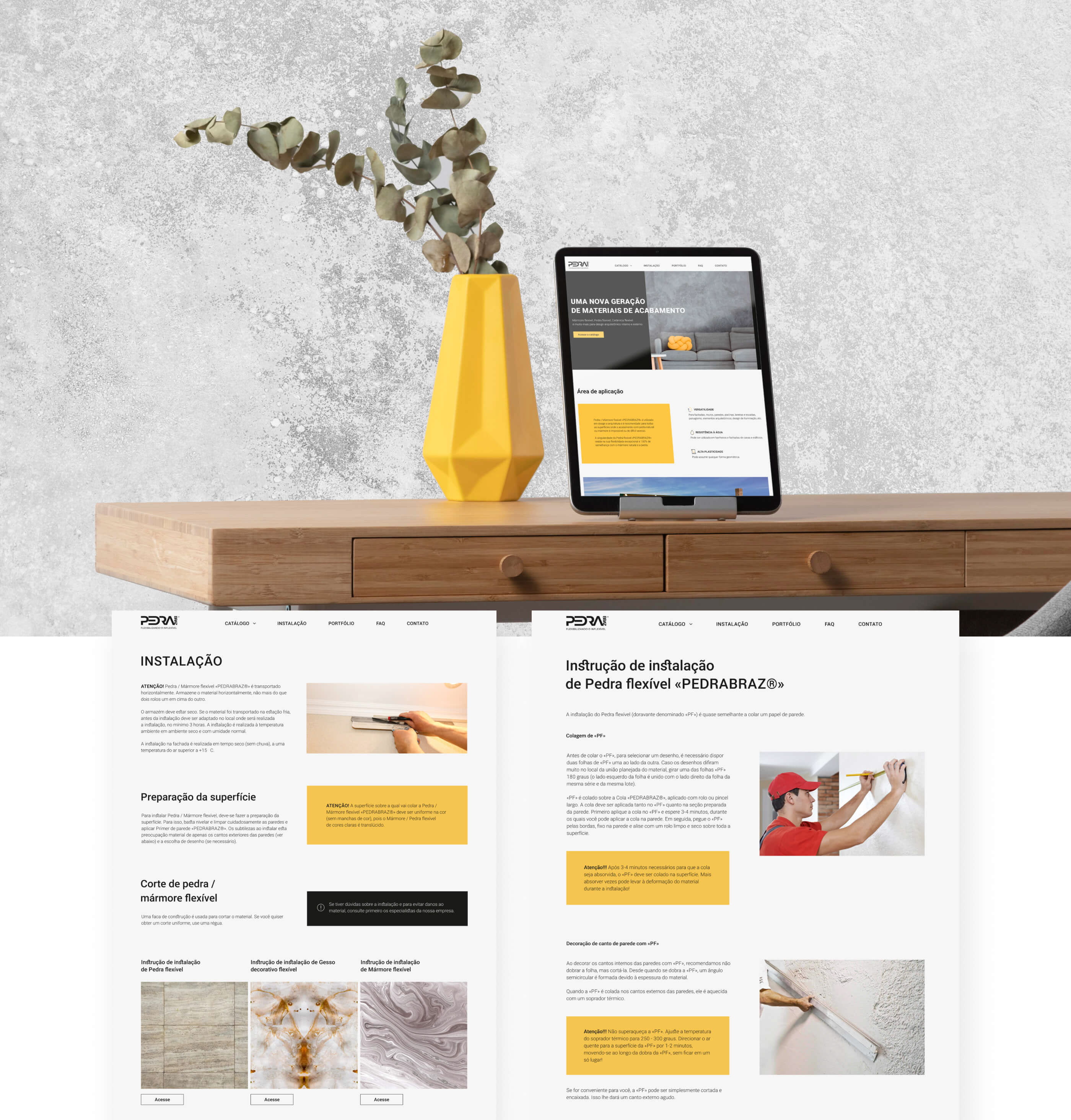 Website for new finishing material — Изображение №8 — Интерфейсы на Dprofile