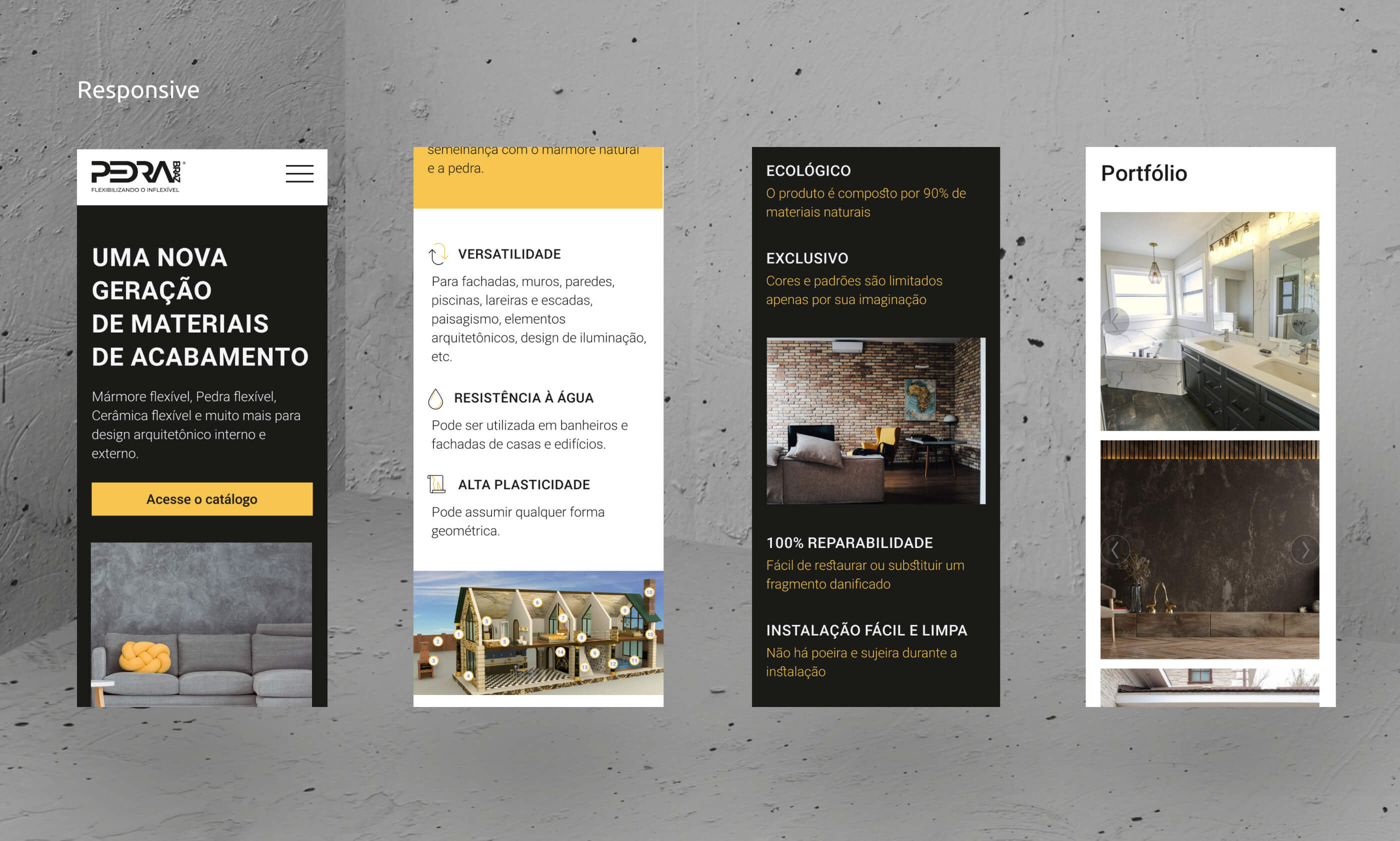 Website for new finishing material — Изображение №6 — Интерфейсы на Dprofile