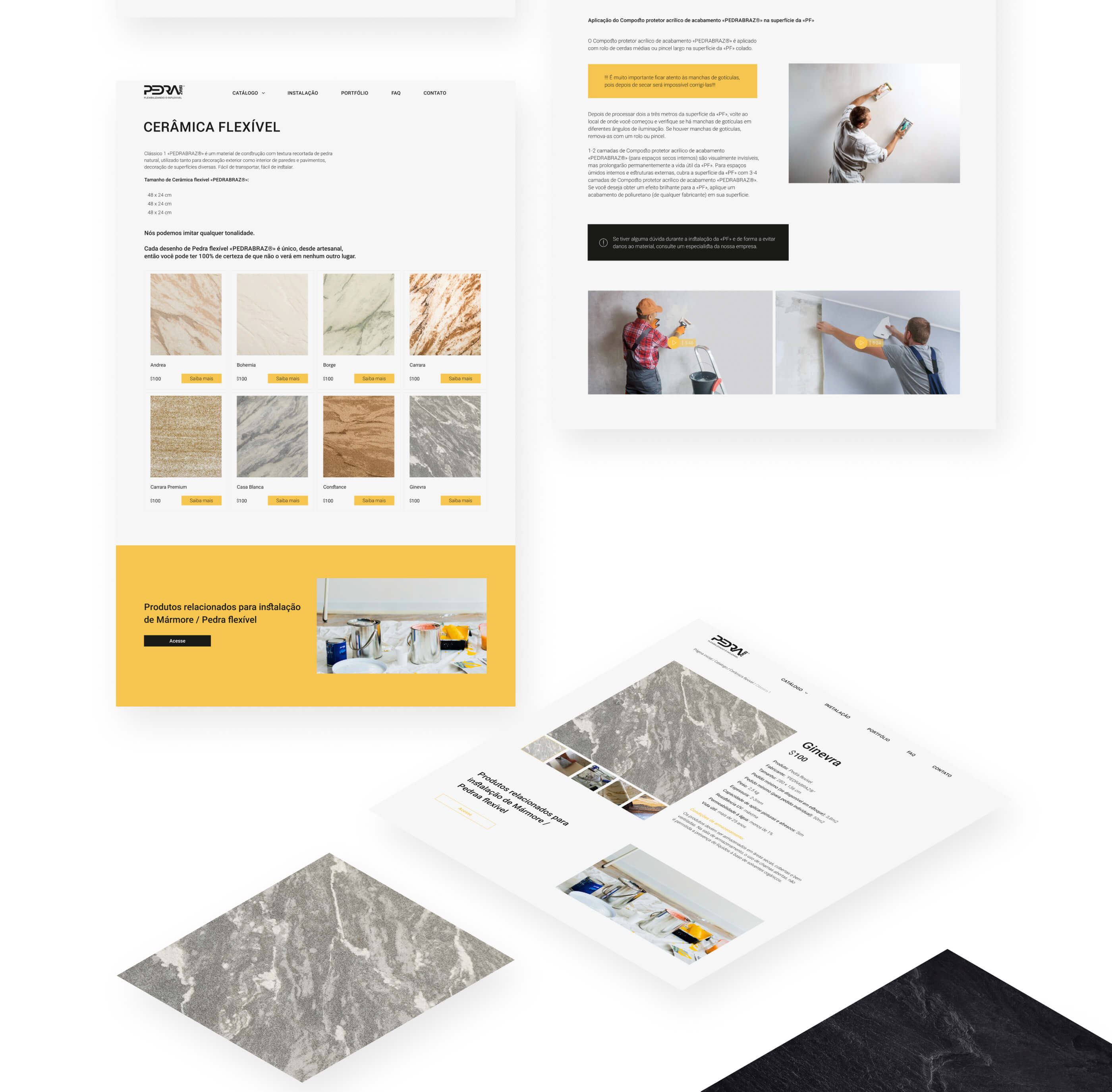 Website for new finishing material — Изображение №9 — Интерфейсы на Dprofile
