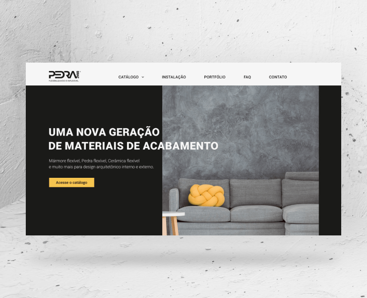 Website for new finishing material — Интерфейсы на Dprofile