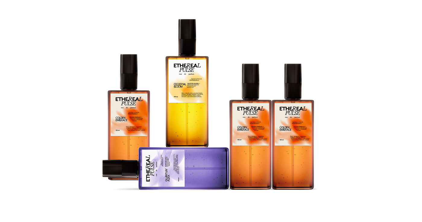 ETHEREAL PULSE // PERFUME BRAND IDENTITY — Изображение №4 — Брендинг на Dprofile