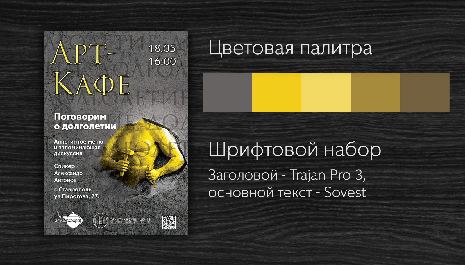 Плакат на арт-кафе АТМОСФЕРА — Изображение №7 — Интерфейсы, Иллюстрация на Dprofile