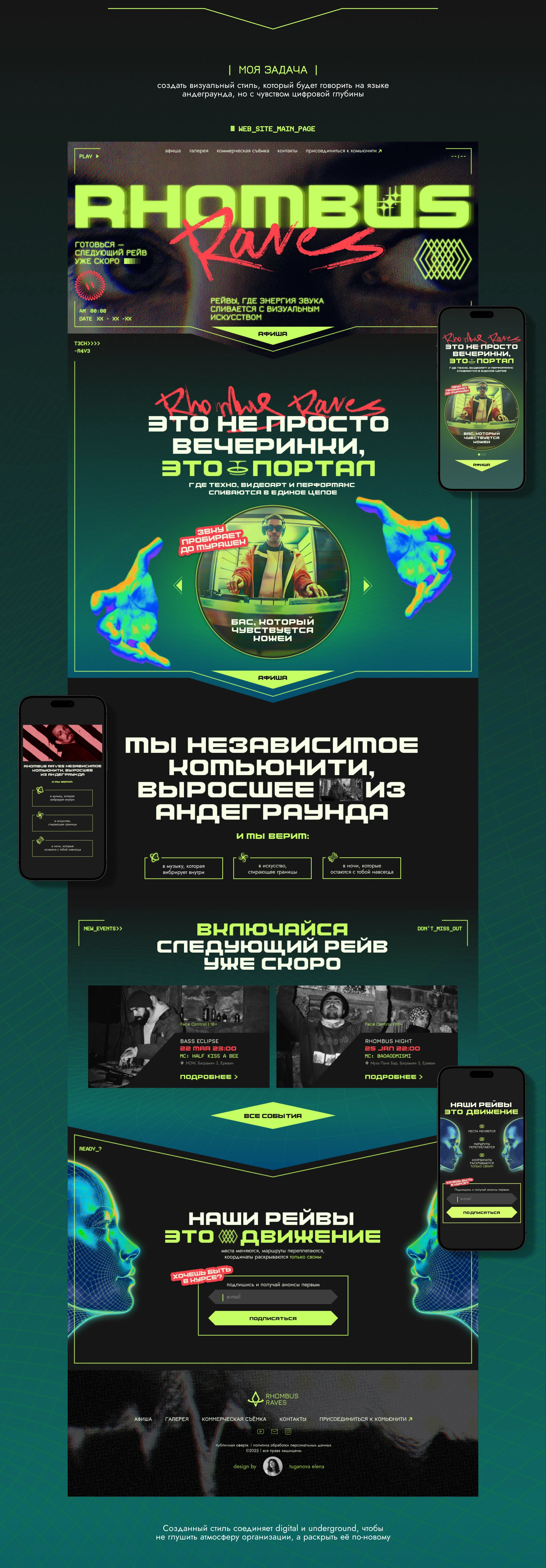Фирменный стиль для Rhombus Raves — Изображение №2 — Интерфейсы, Брендинг на Dprofile
