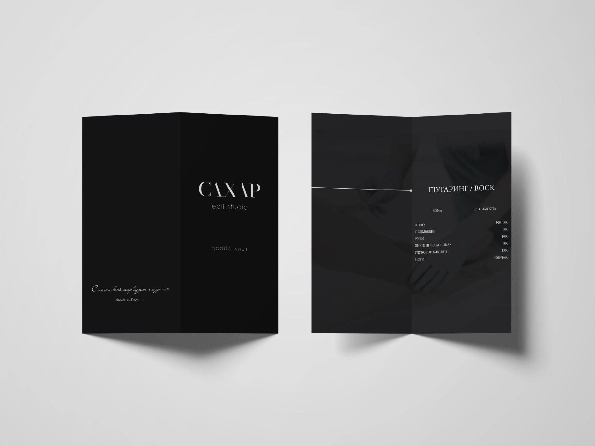 Логотип и фирменный стиль для студии эпиляции "Сахар" — Изображение №11 — Брендинг на Dprofile