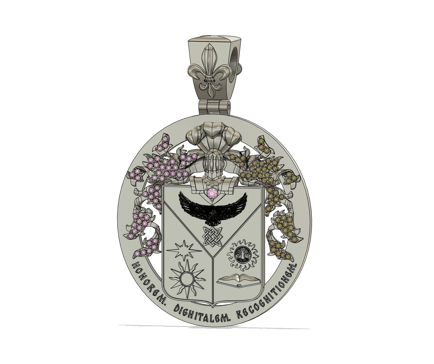 Фамильный герб-медальон — Изображение №5 — Графика, 3D, Промдизайн на Dprofile