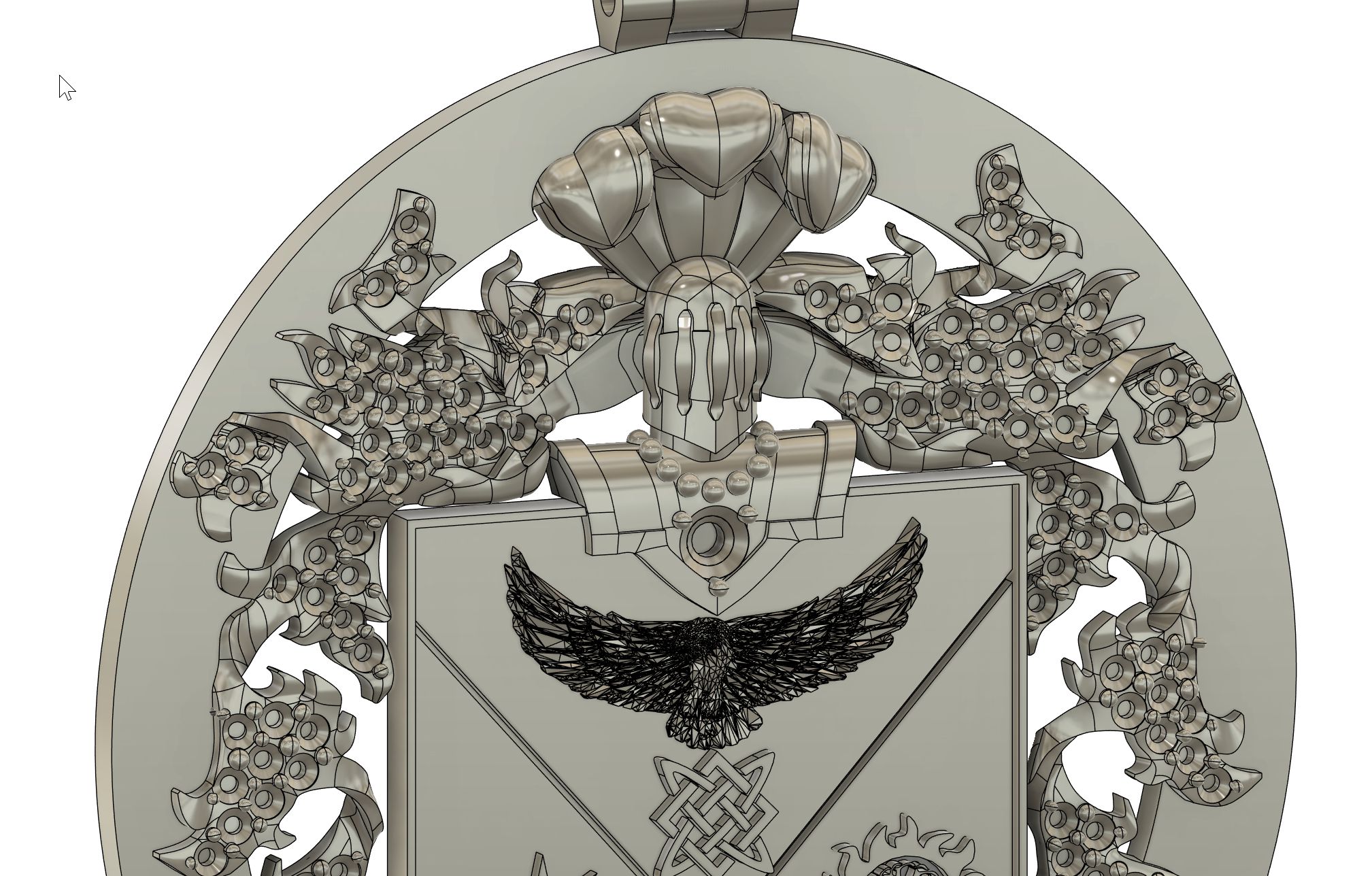 Фамильный герб-медальон — Изображение №3 — Графика, 3D, Промдизайн на Dprofile