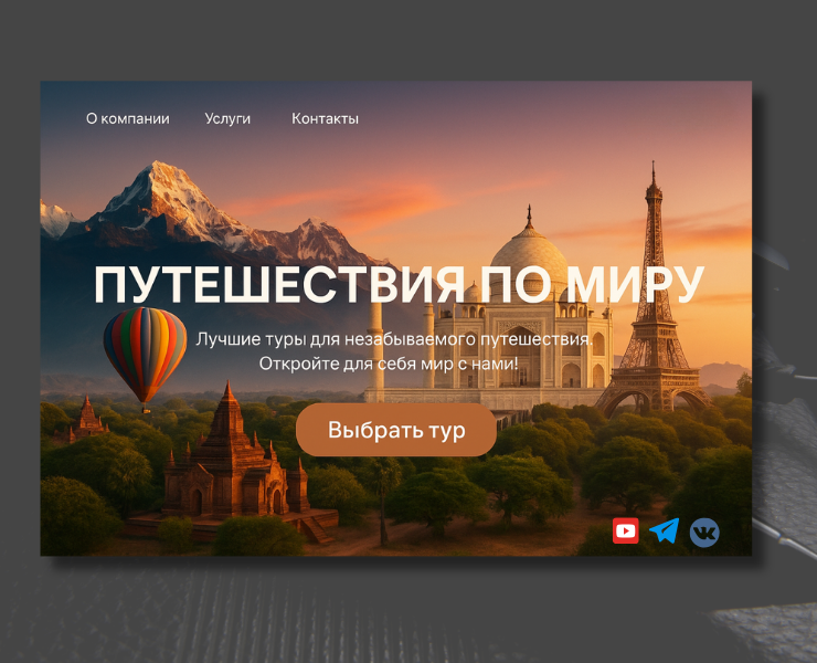 Шапки сайта для декстоп — Изображение №1 — Графика на Dprofile