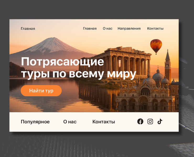Шапки сайта для декстоп — Изображение №2 — Графика на Dprofile